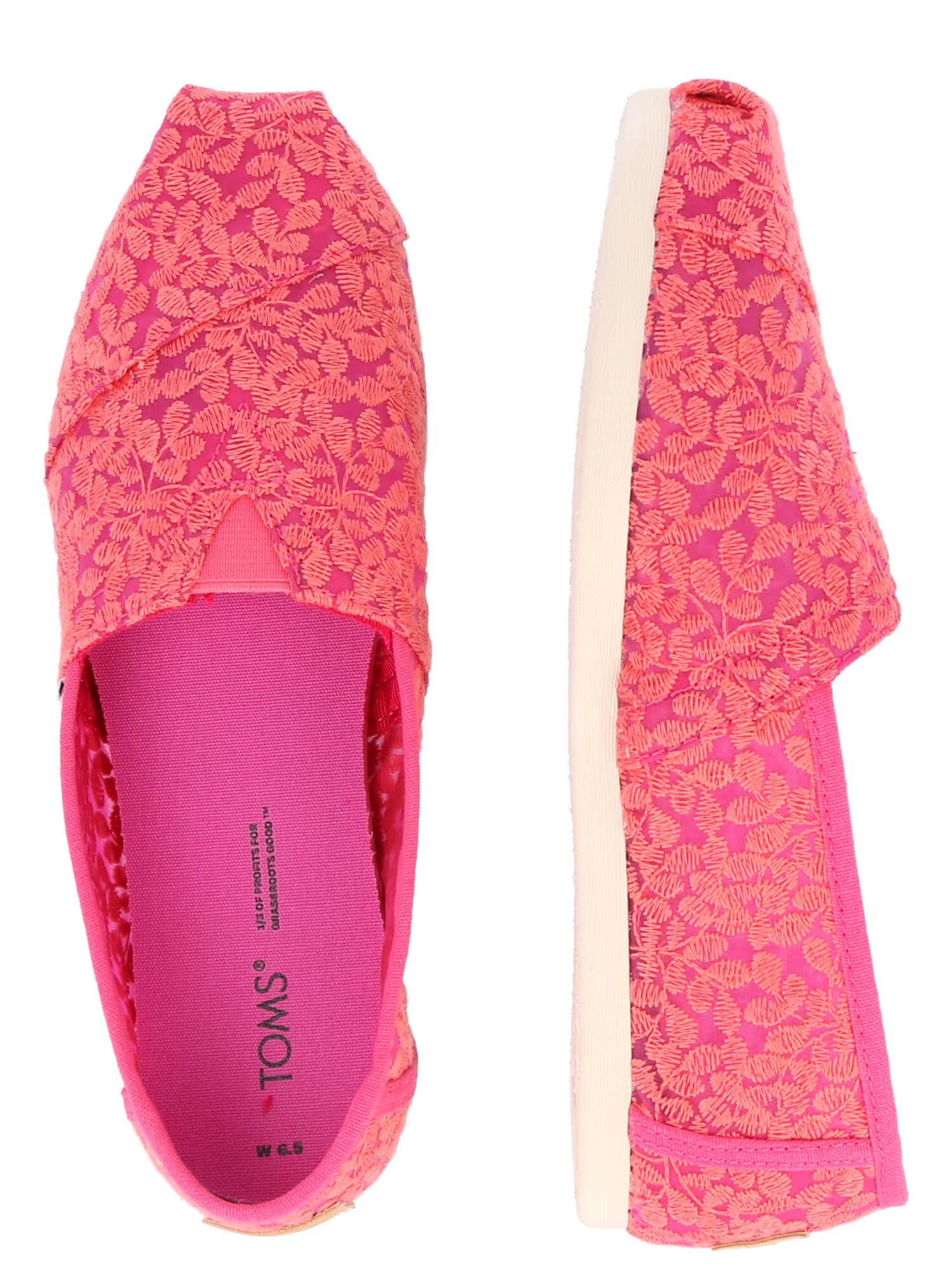 TOMS Espadrile 'ALPARGATA' roza / svetlo rdeča - Pepit.si