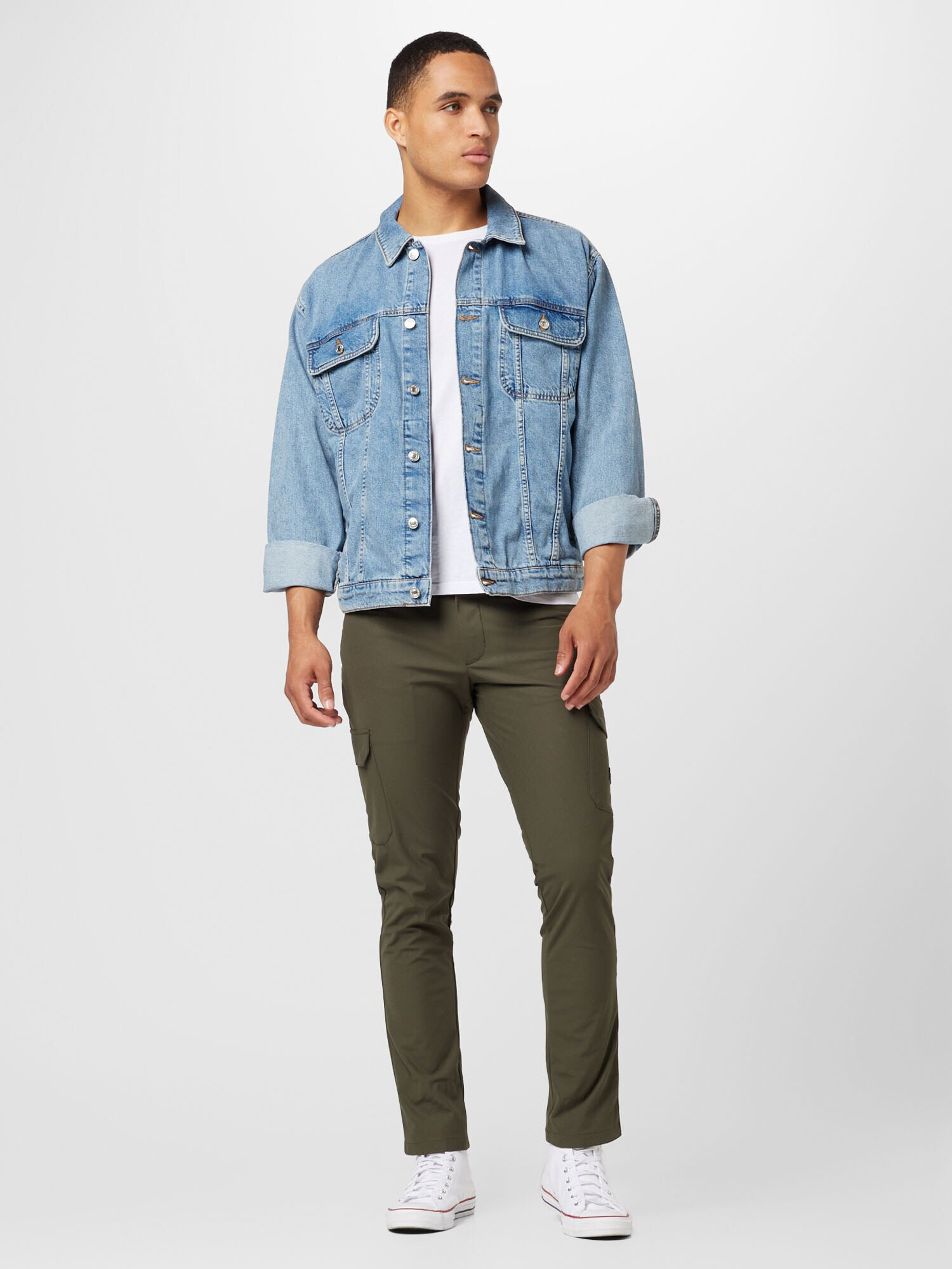 TOPMAN Prehodna jakna moder denim - Pepit.si