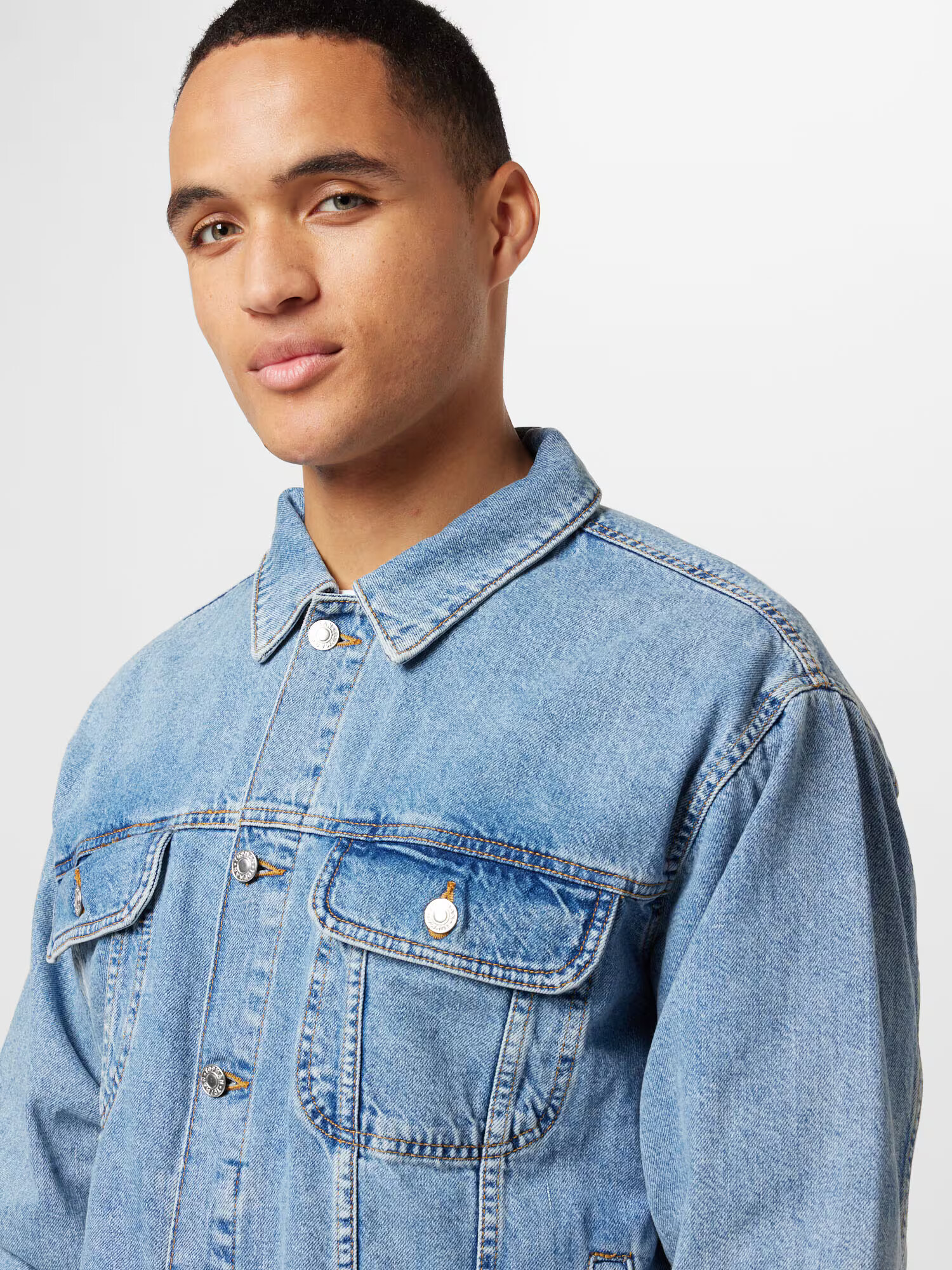 TOPMAN Prehodna jakna moder denim - Pepit.si