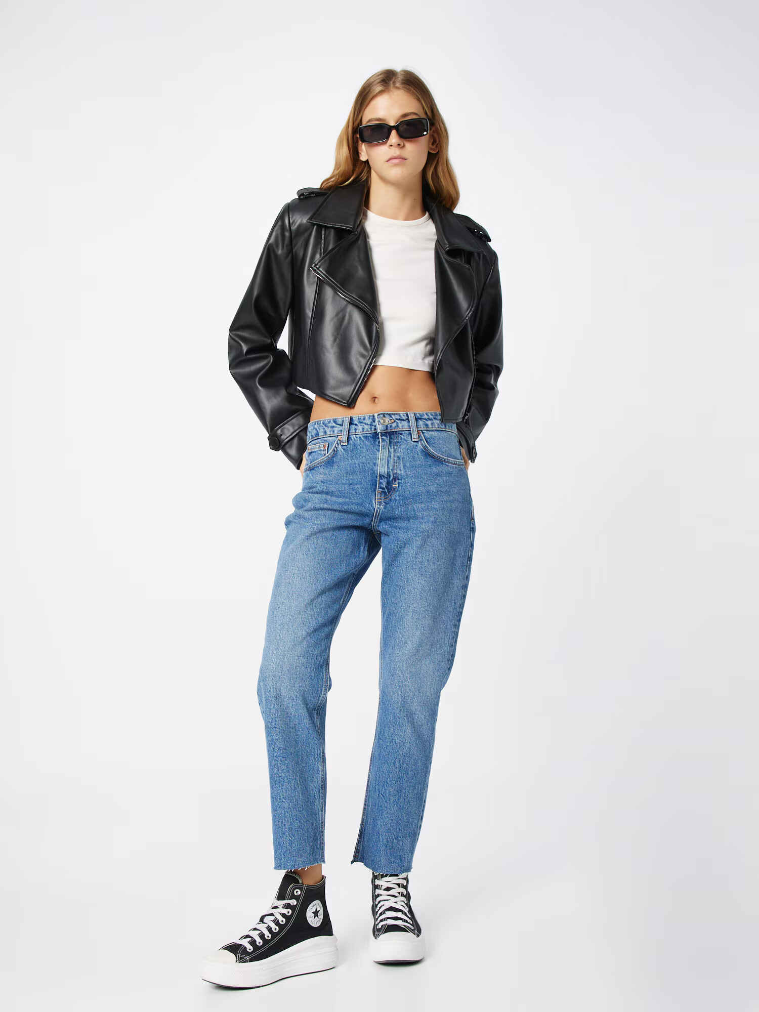 TOPSHOP Kavbojke moder denim - Pepit.si