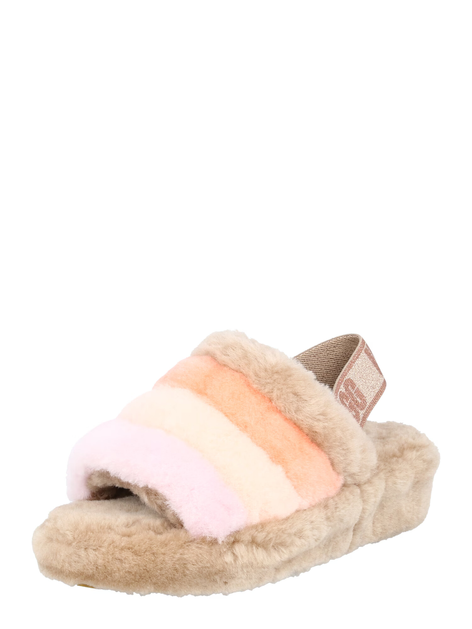 UGG Copat 'Fluff Yeah' kamela / kremna / roza / pastelno oranžna - Pepit.si