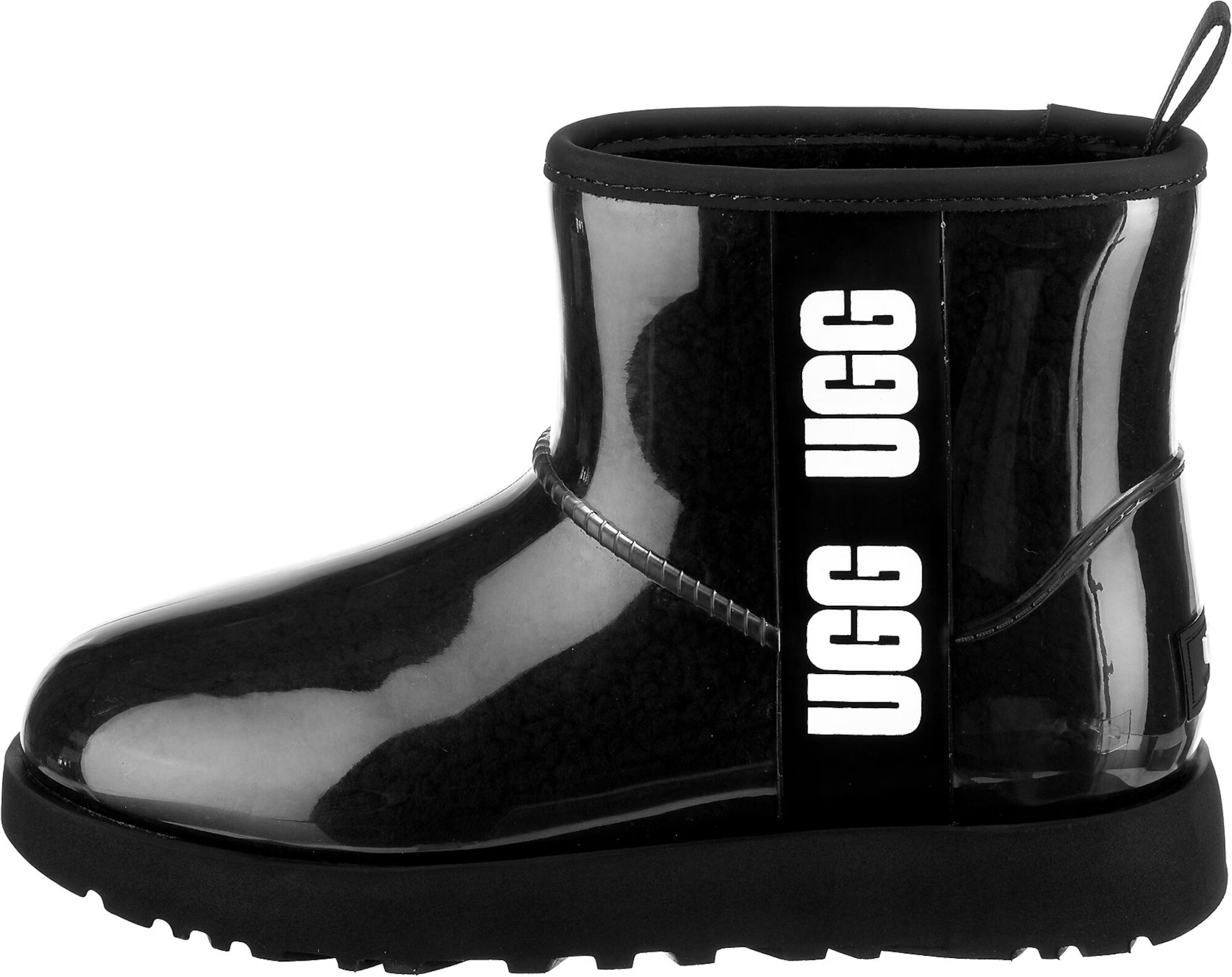 UGG Škornji 'Classic Clear Mini' črna / bela - Pepit.si