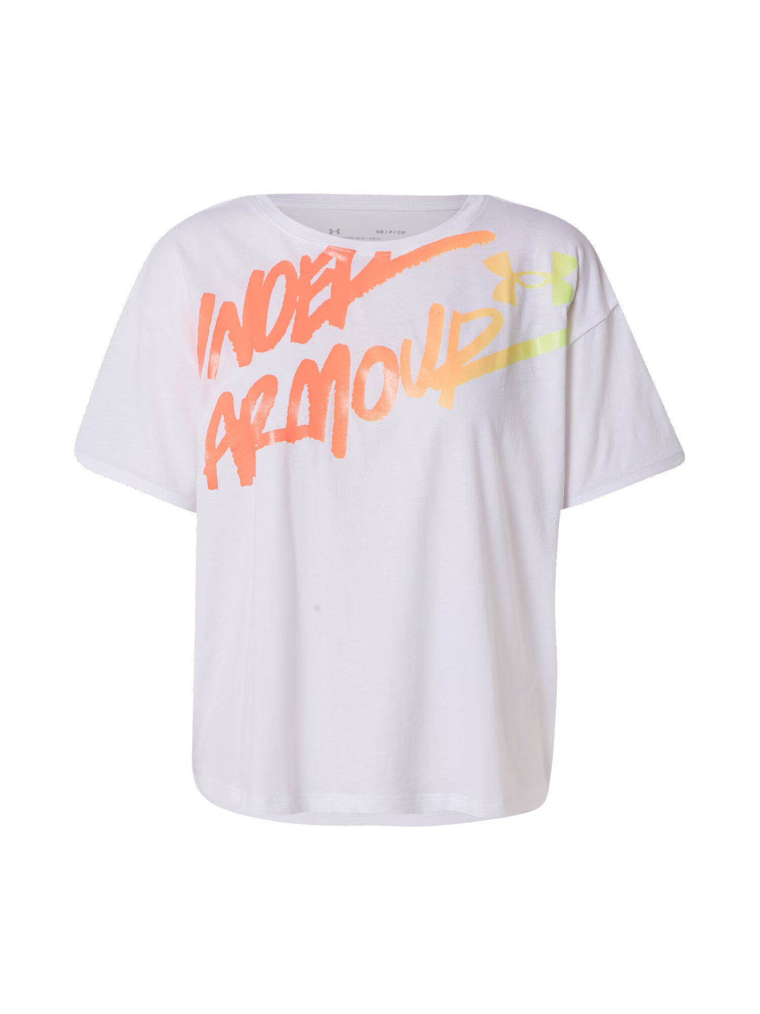 UNDER ARMOUR Funkcionalna majica neonsko rumena / oranžna / korala / bela - Pepit.si