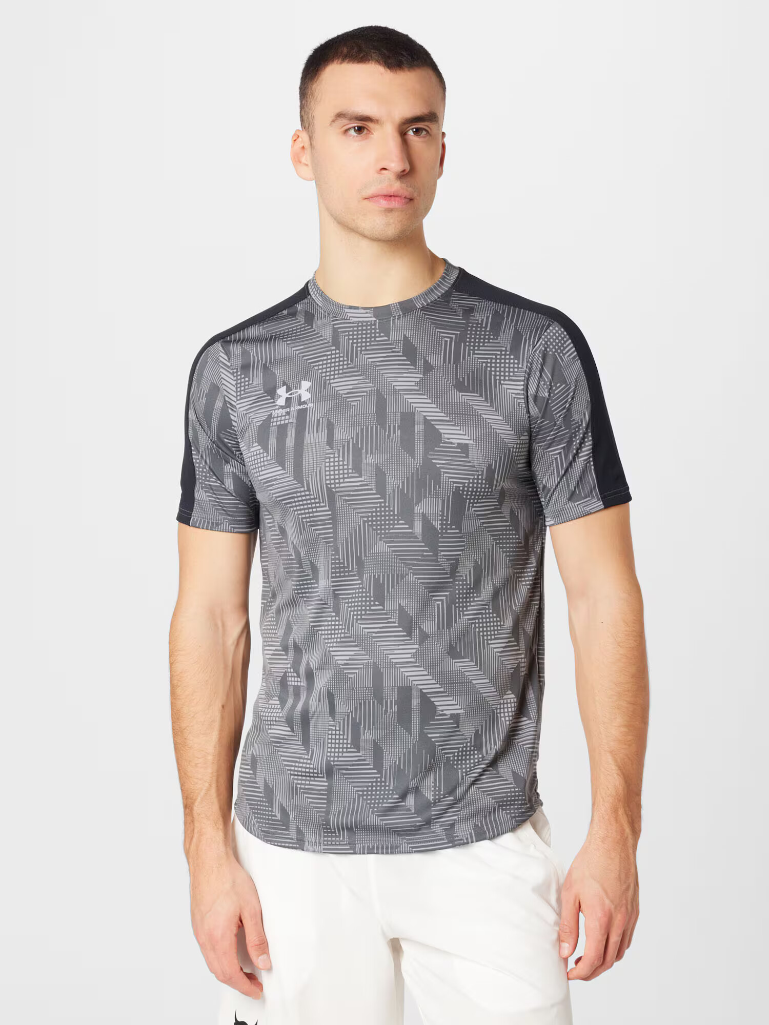 UNDER ARMOUR Funkcionalna majica 'Challenger' siva / antracit / bela - Pepit.si