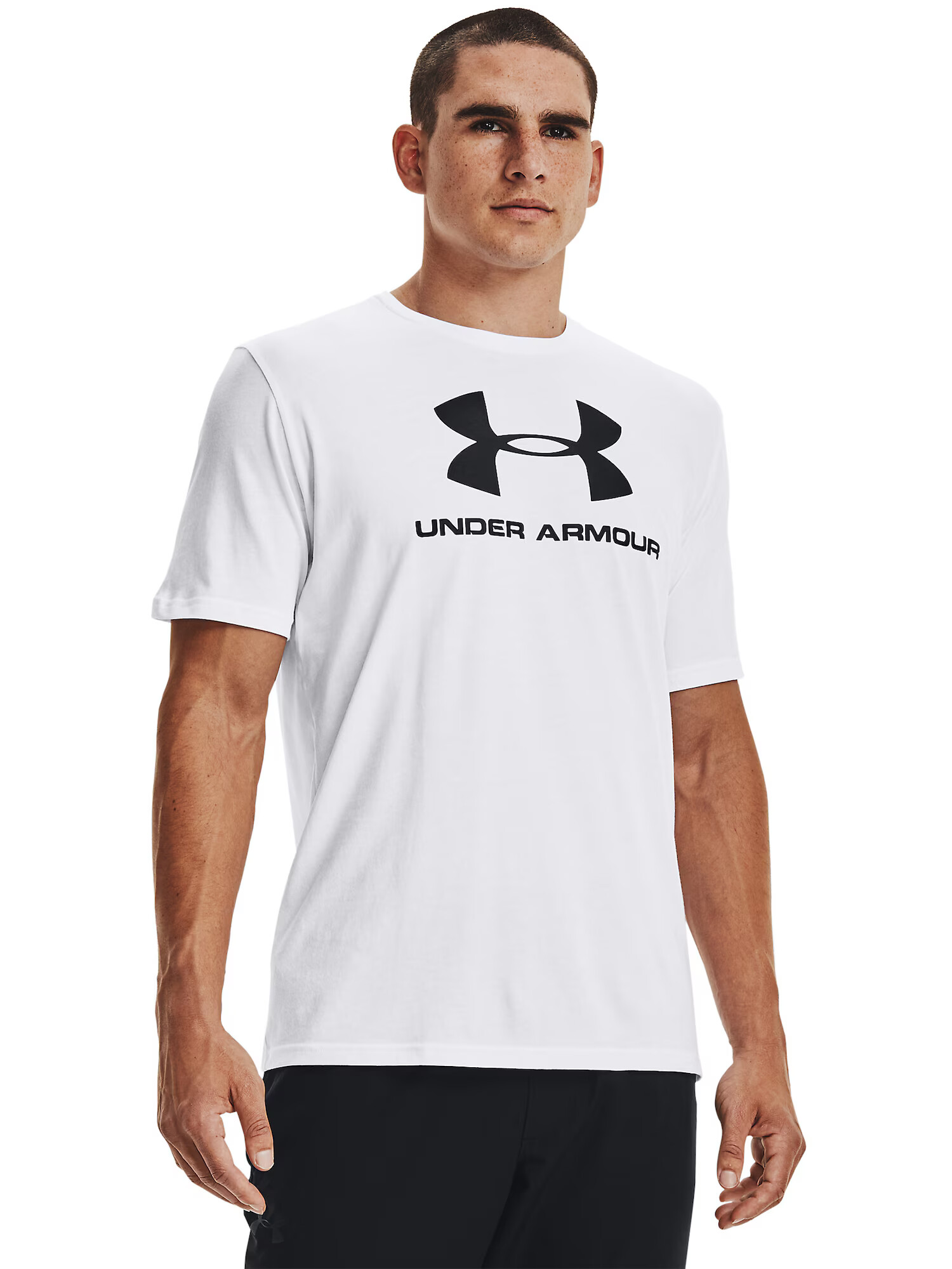 UNDER ARMOUR Funkcionalna majica siva / črna / bela - Pepit.si