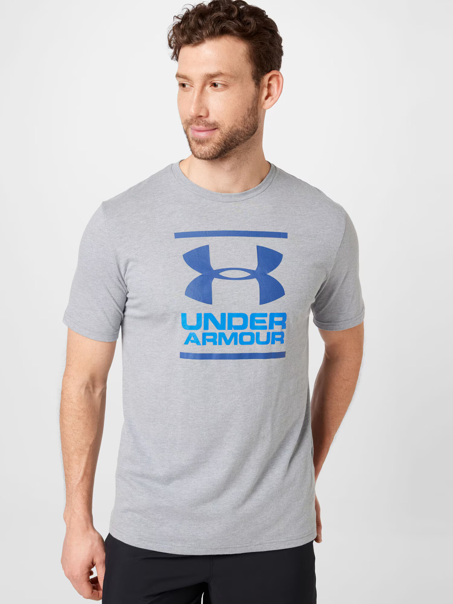 UNDER ARMOUR Funkcionalna majica 'Foundation' modra / kraljevo modra / pegasto siva - Pepit.si