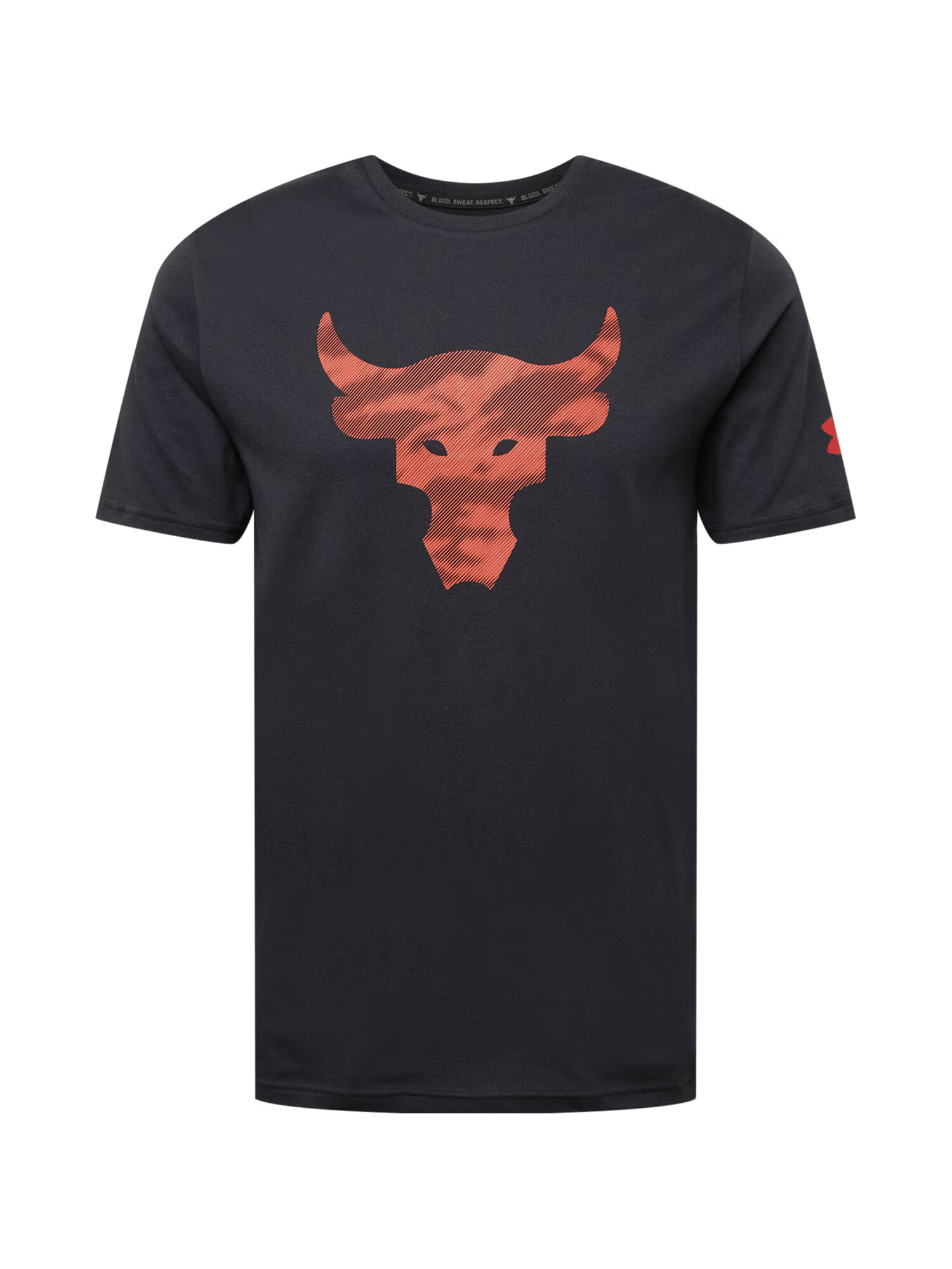 UNDER ARMOUR Funkcionalna majica 'Rock Brahma Bull' rjasto rdeča / črna - Pepit.si