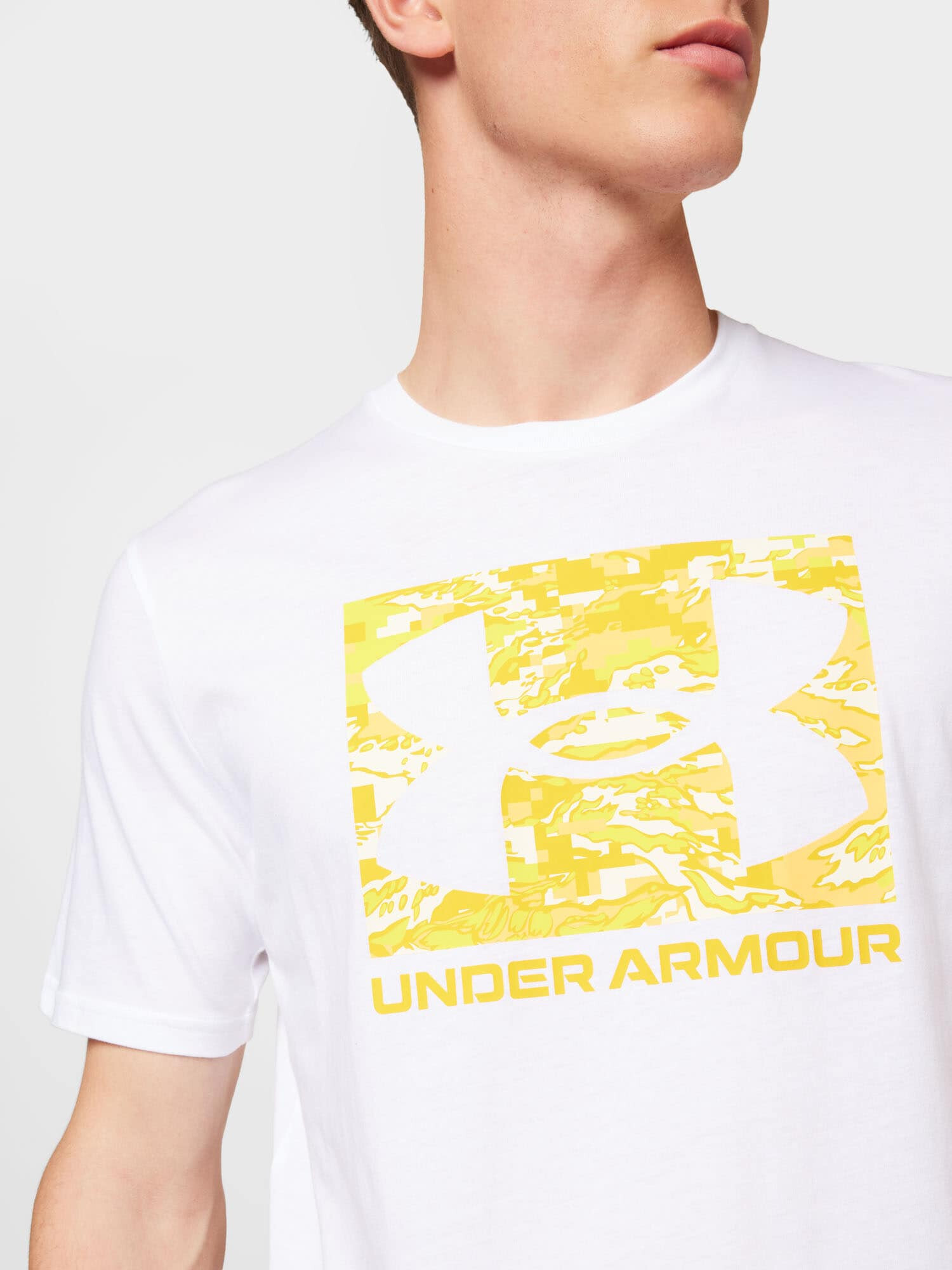 UNDER ARMOUR Funkcionalna majica rumena / svetlo oranžna / bela - Pepit.si