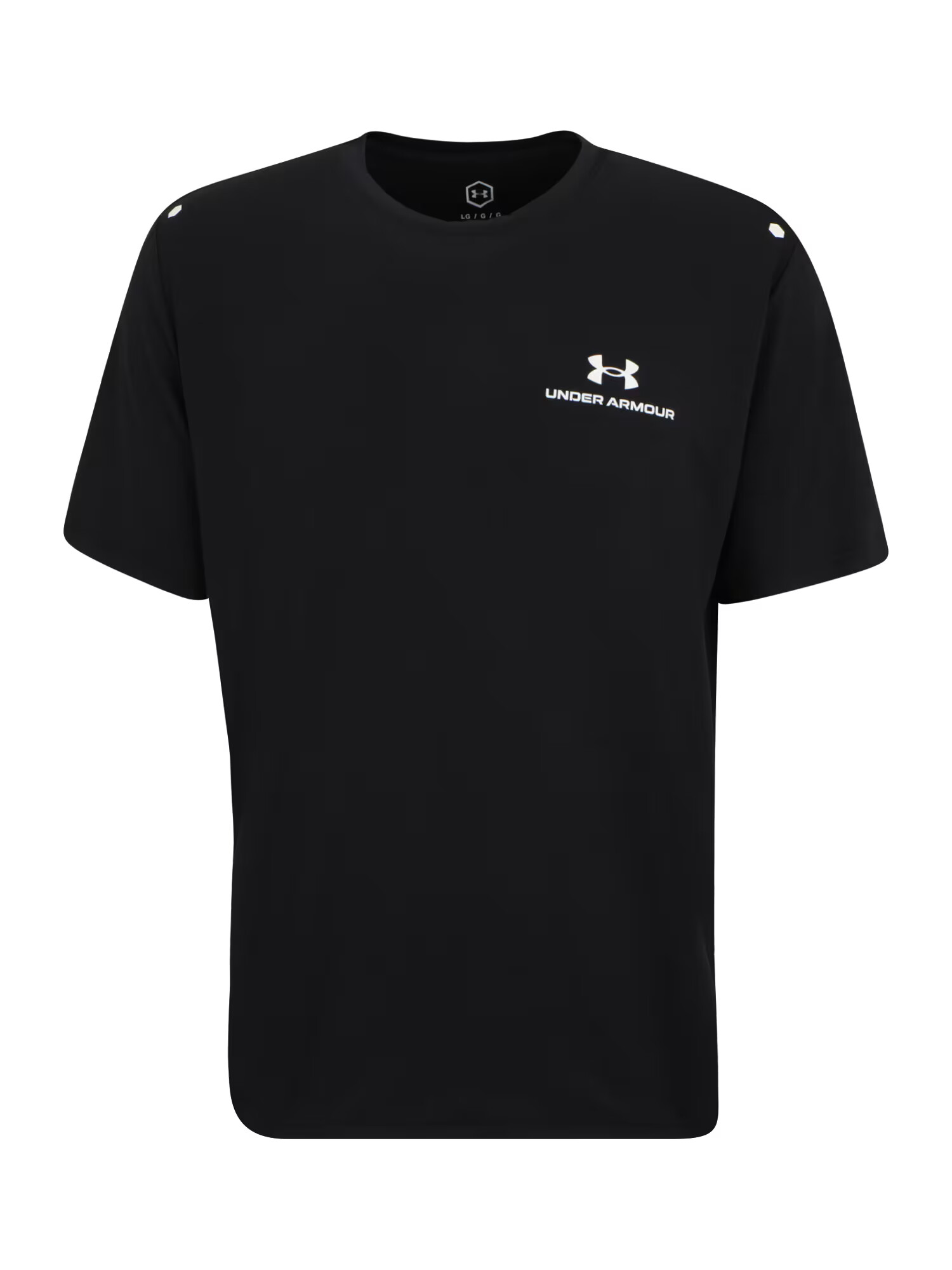 UNDER ARMOUR Funkcionalna majica 'Rush Energy' črna / bela - Pepit.si