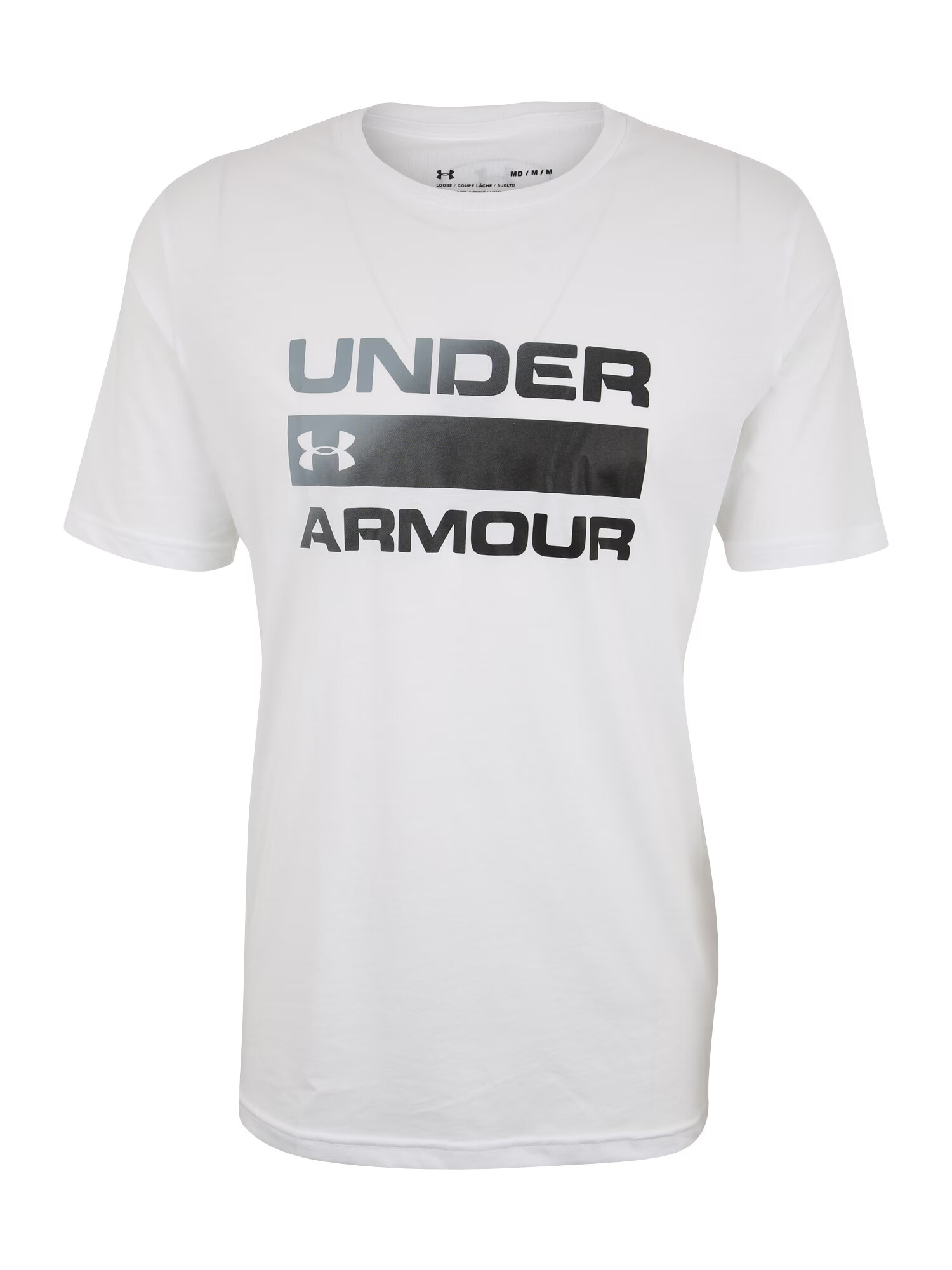 UNDER ARMOUR Majica 'Issue' črna / bela - Pepit.si