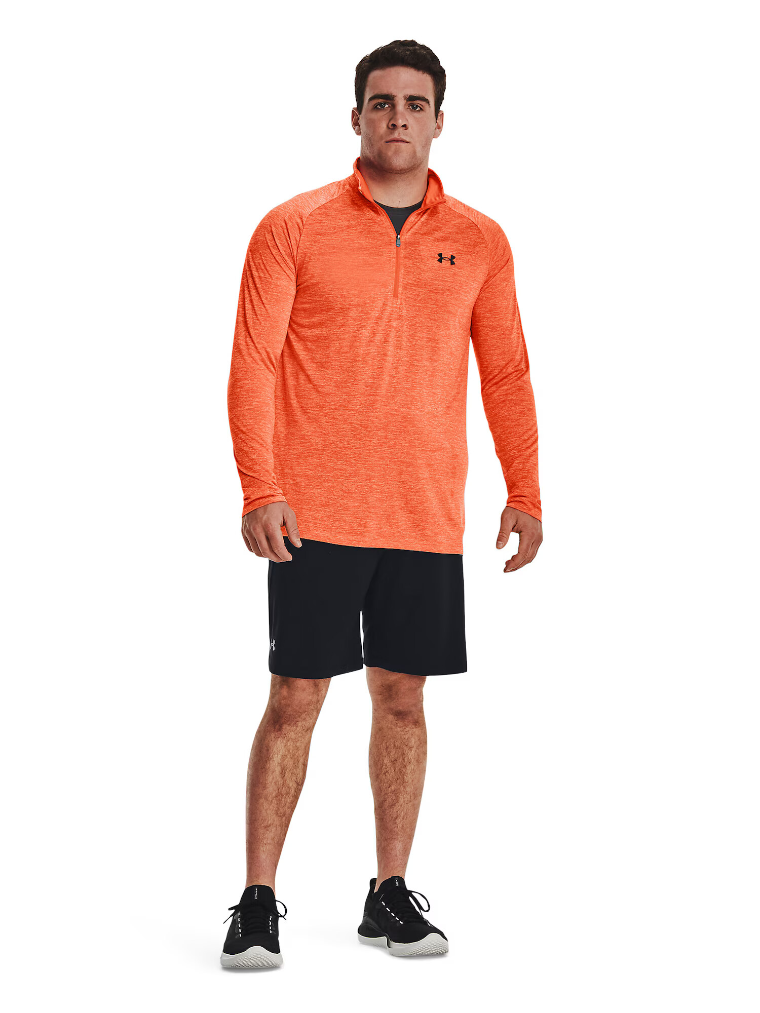 UNDER ARMOUR Funkcionalna majica 'Tech 2.0' oranžna / črna - Pepit.si