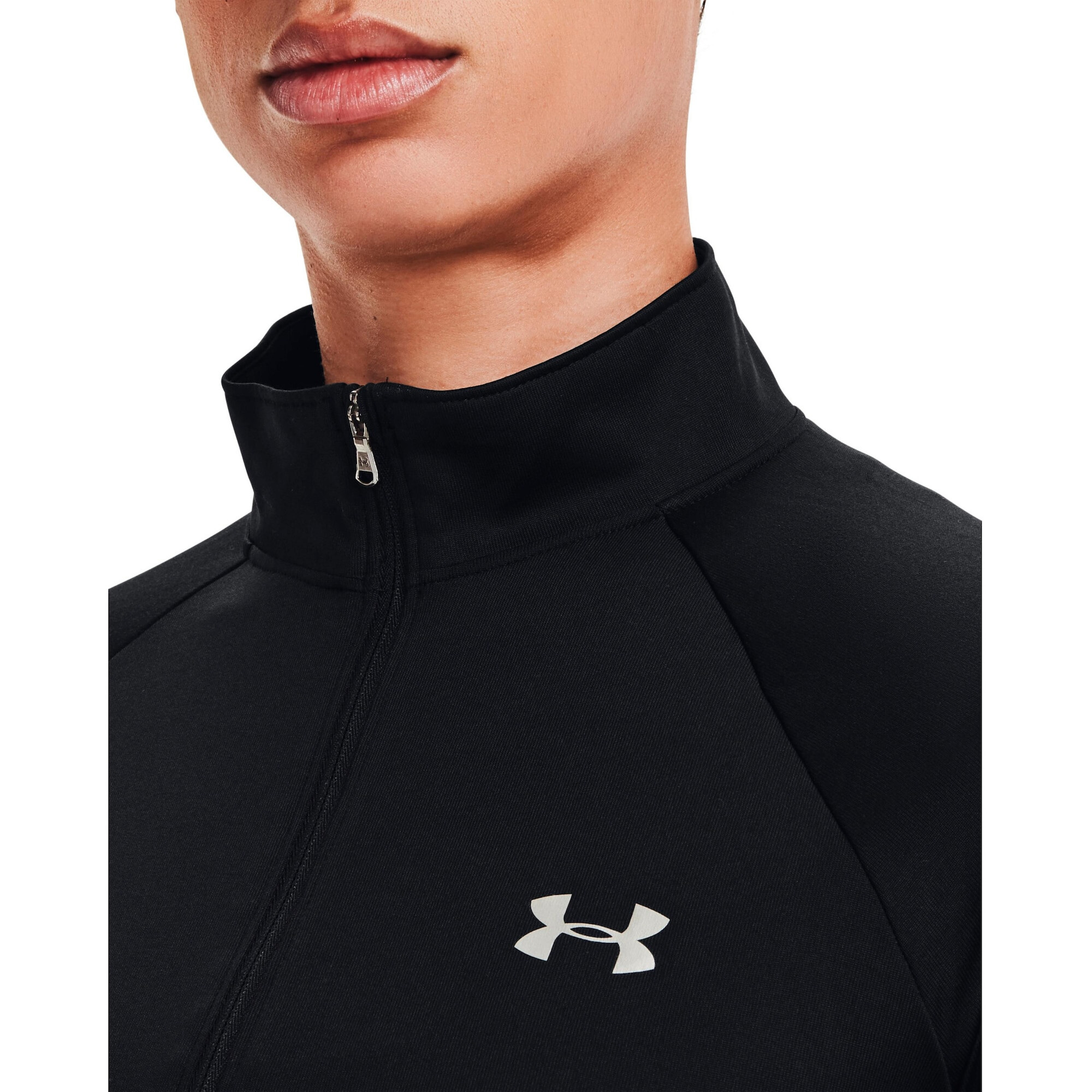 UNDER ARMOUR Funkcionalna majica 'Tech' siva / črna - Pepit.si