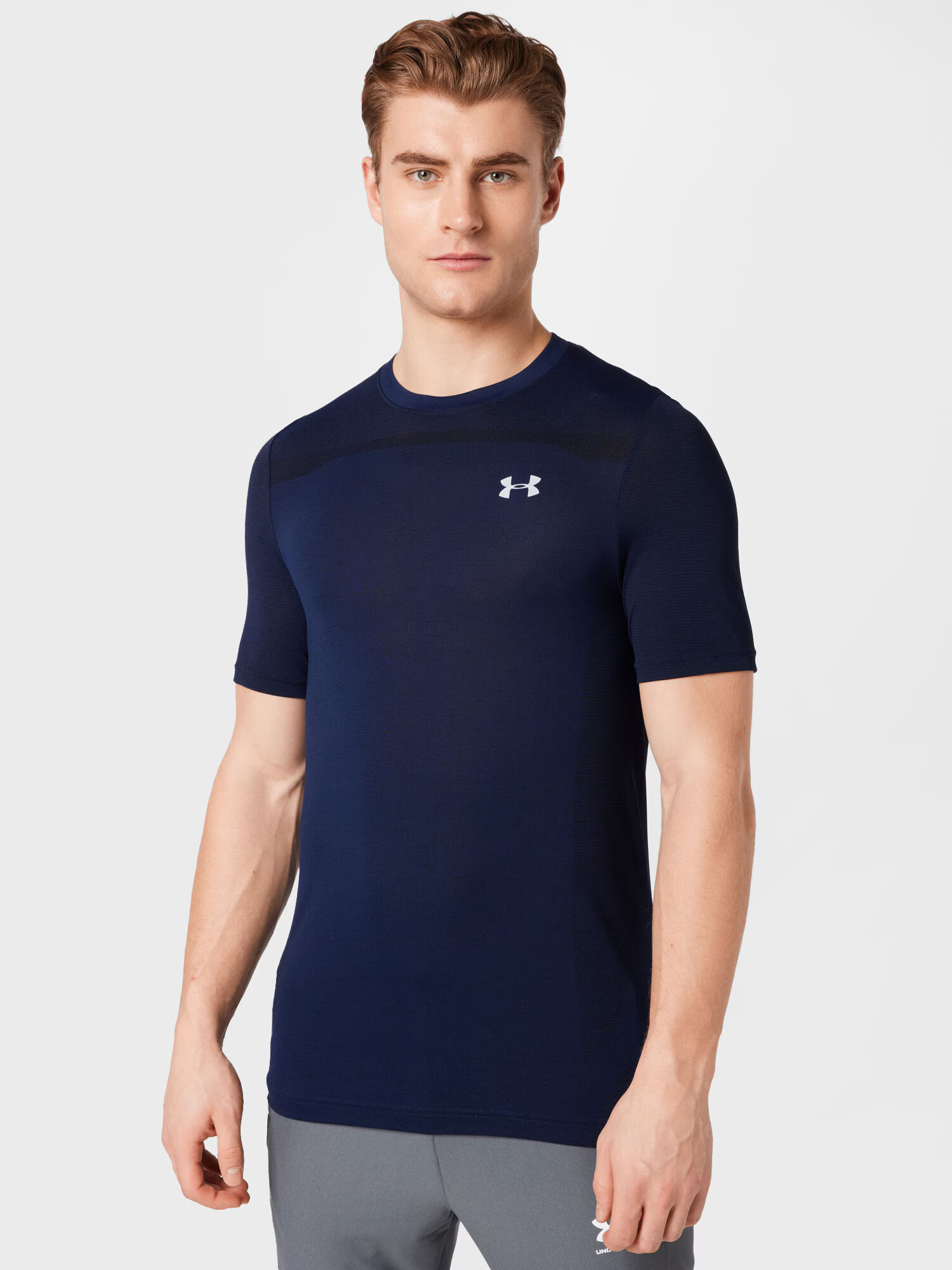 UNDER ARMOUR Funkcionalna majica temno modra / bela - Pepit.si