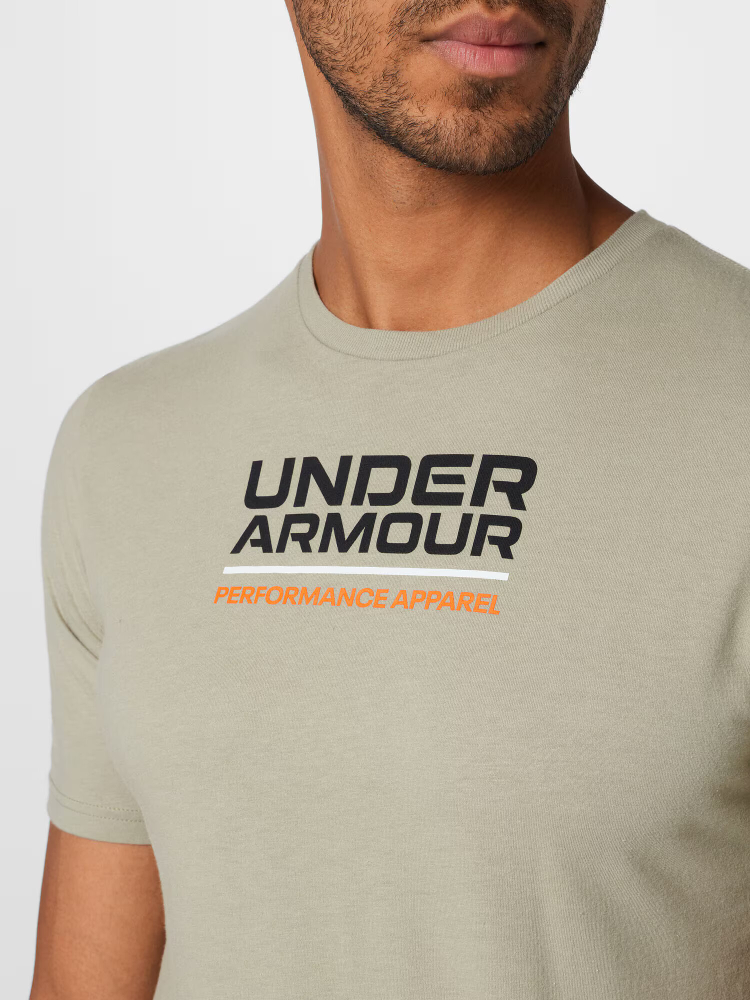 UNDER ARMOUR Funkcionalna majica temno siva / neonsko oranžna / črna / bela - Pepit.si