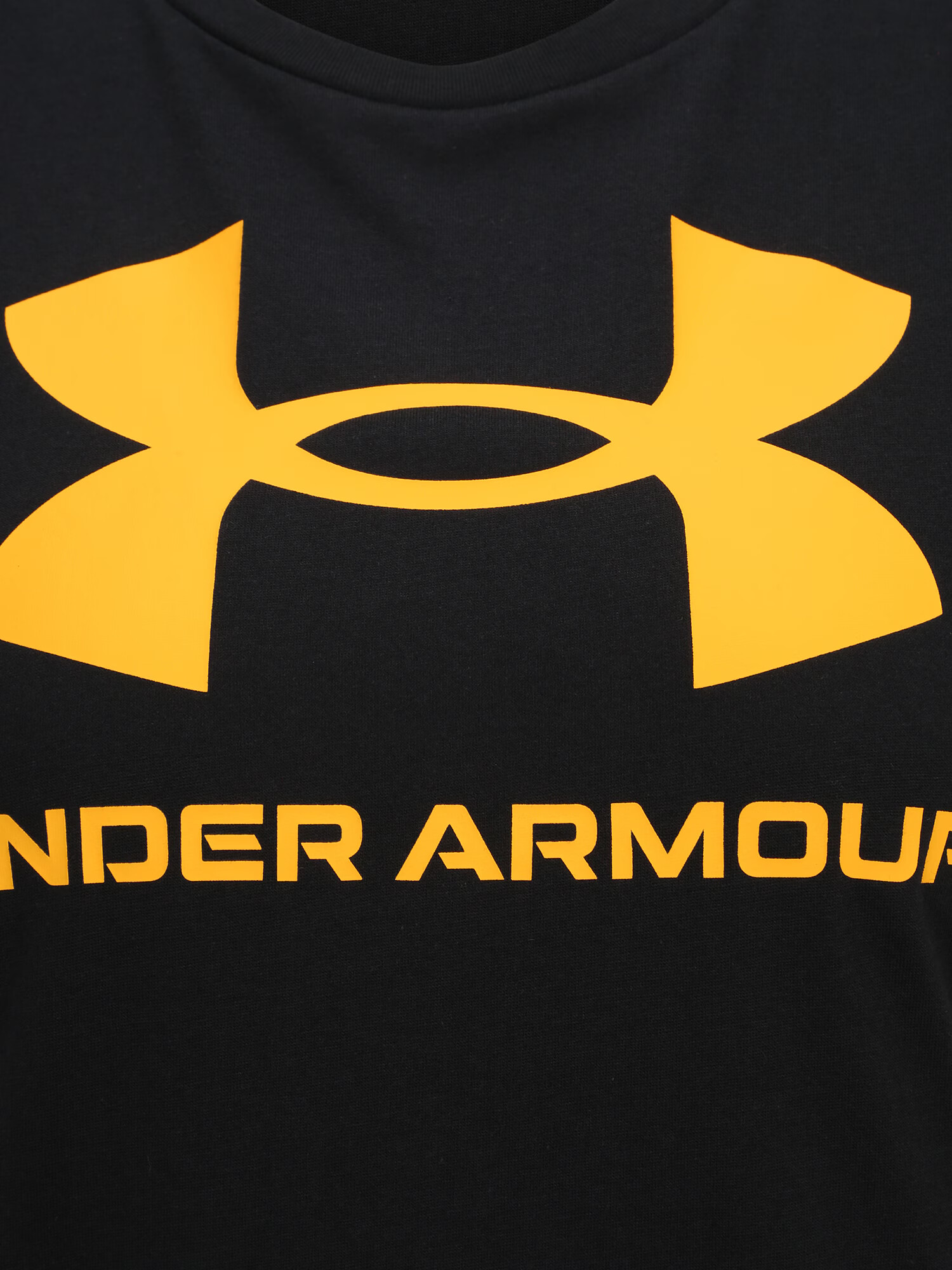 UNDER ARMOUR Funkcionalna majica zlato-rumena / črna - Pepit.si