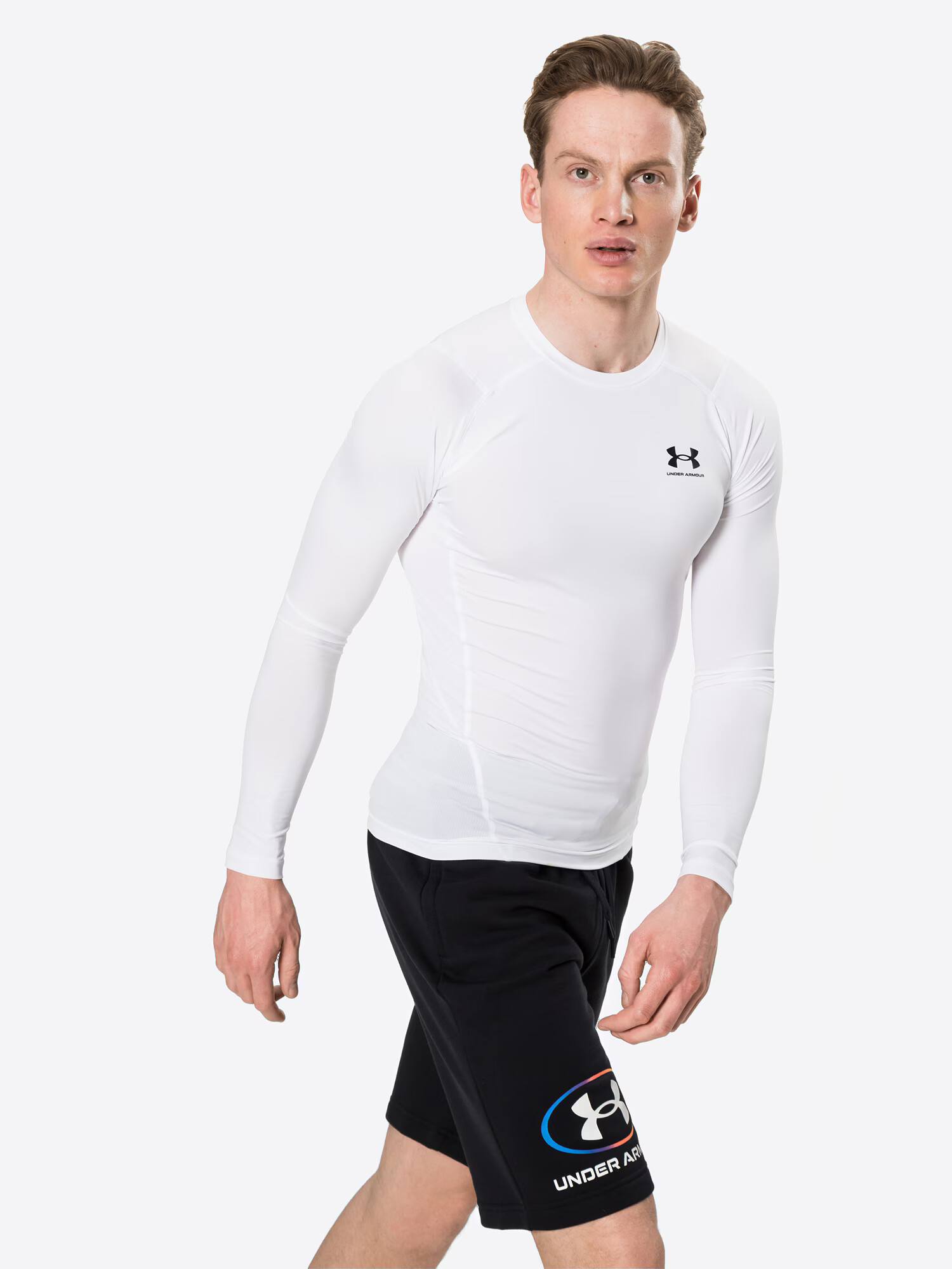 UNDER ARMOUR Funkcionalna majica črna / bela - Pepit.si