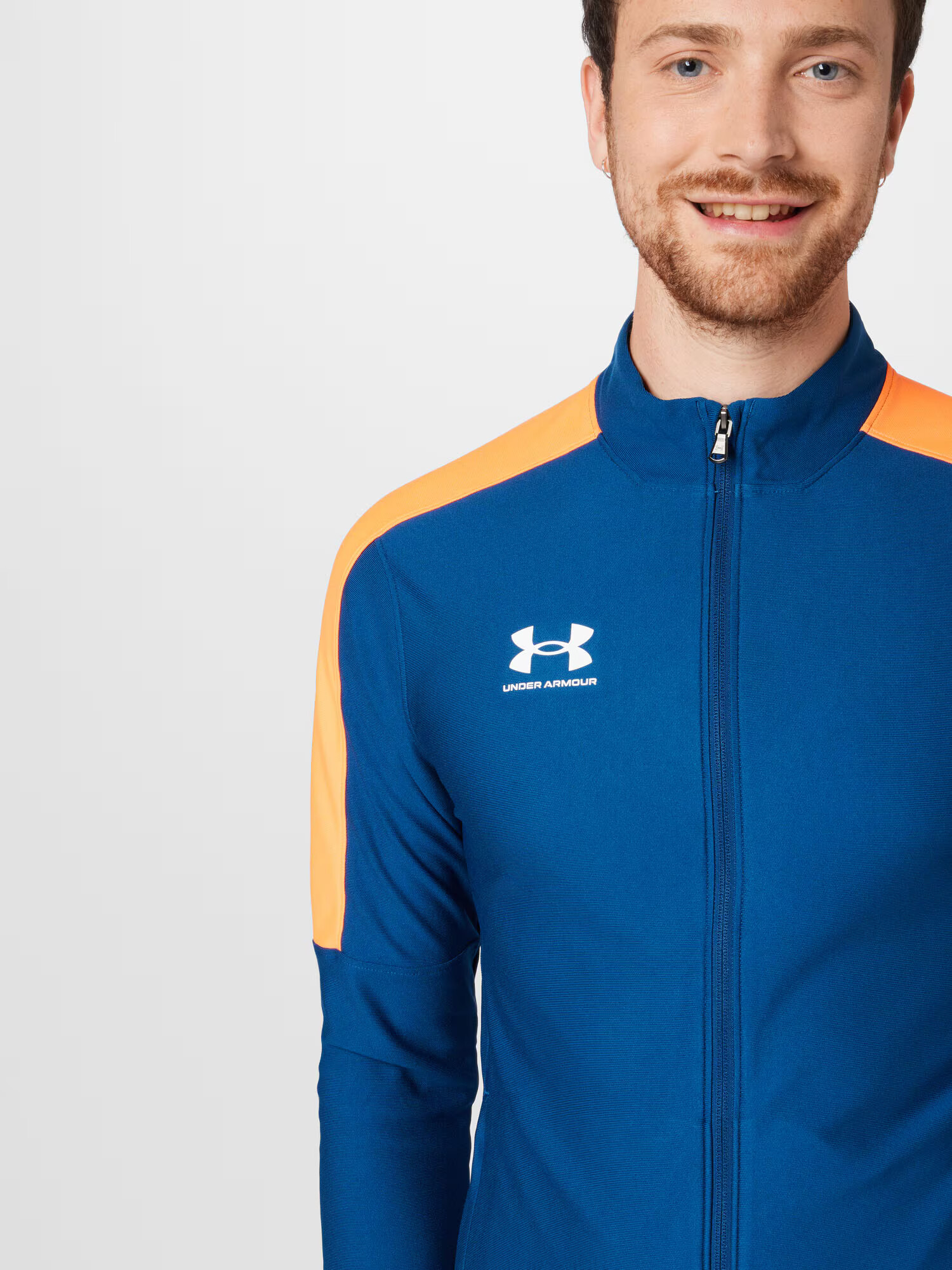 UNDER ARMOUR Športna jakna 'Challenger' modra / oranžna - Pepit.si