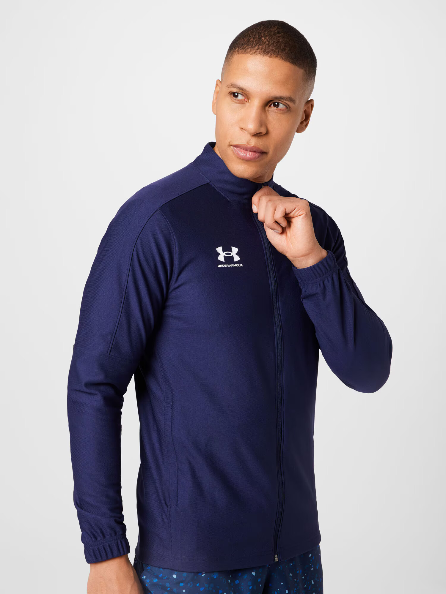 UNDER ARMOUR Športna jakna 'Challenger' nočno modra / bela - Pepit.si