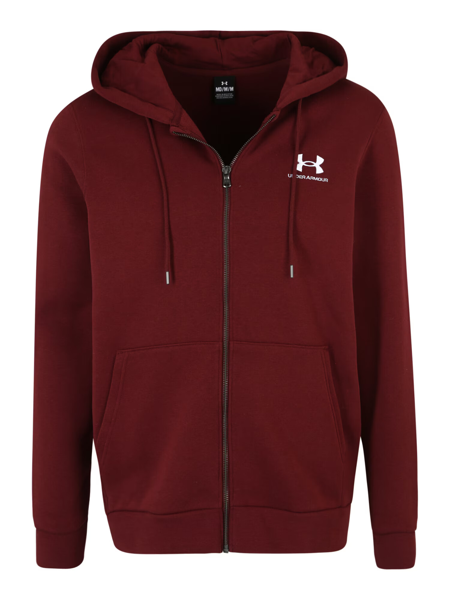 UNDER ARMOUR Športna jopa na zadrgo burgund / bela - Pepit.si