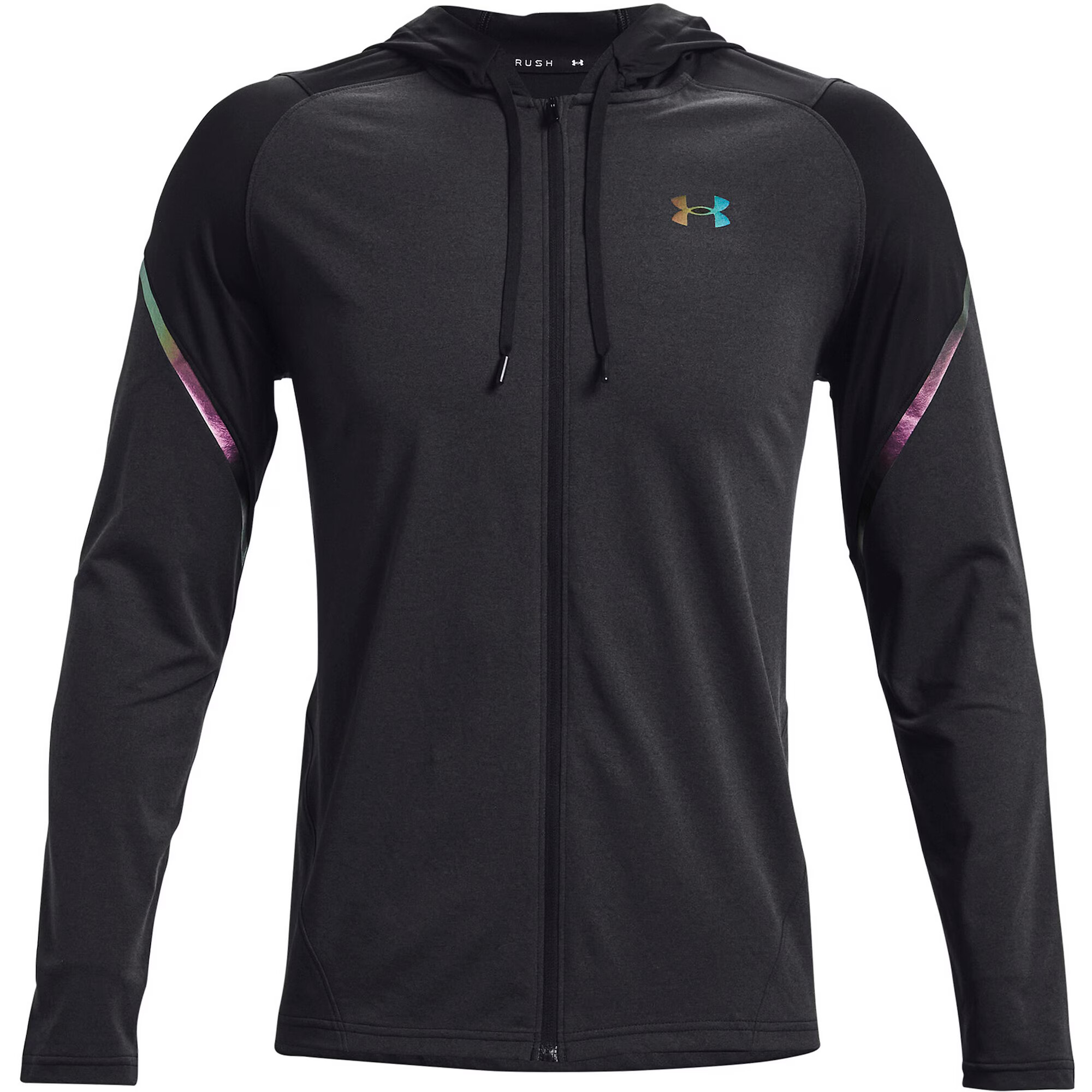 UNDER ARMOUR Športna jopa na zadrgo črna / žad / rumena / pegasto črna - Pepit.si