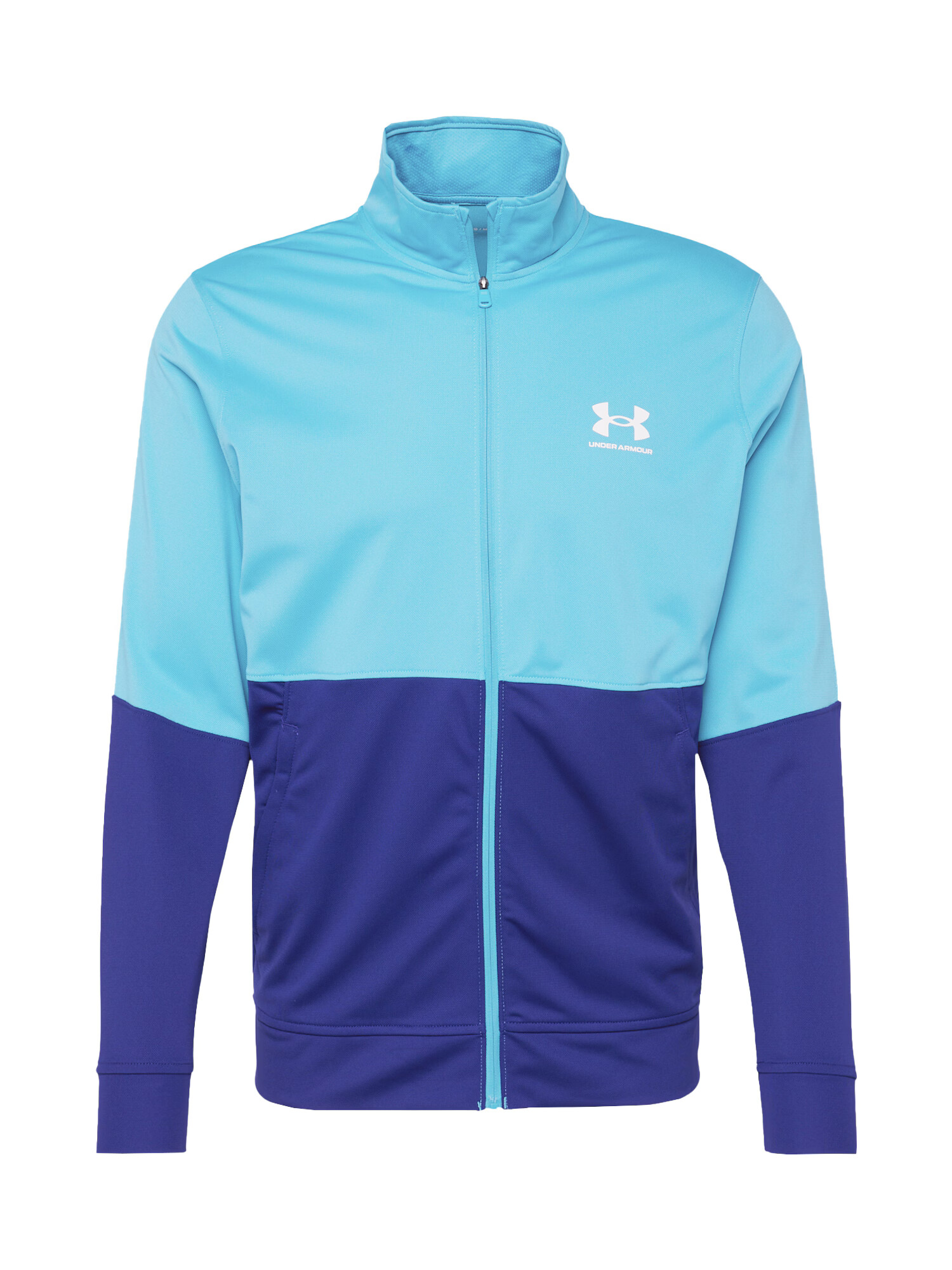 UNDER ARMOUR Športna jopa na zadrgo indigo / cijansko modra / bela - Pepit.si