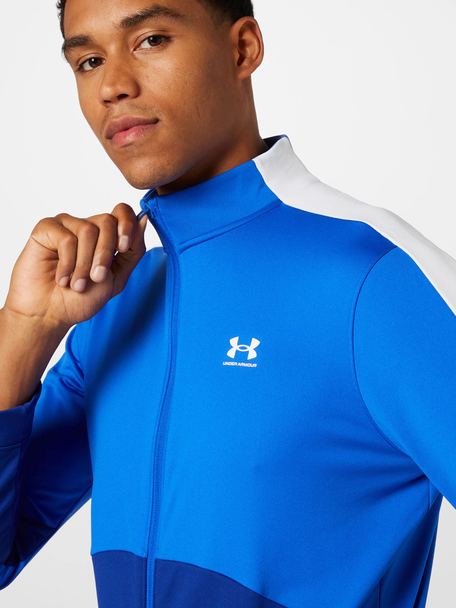 UNDER ARMOUR Funkcionalna majica modra / temno modra / bela - Pepit.si