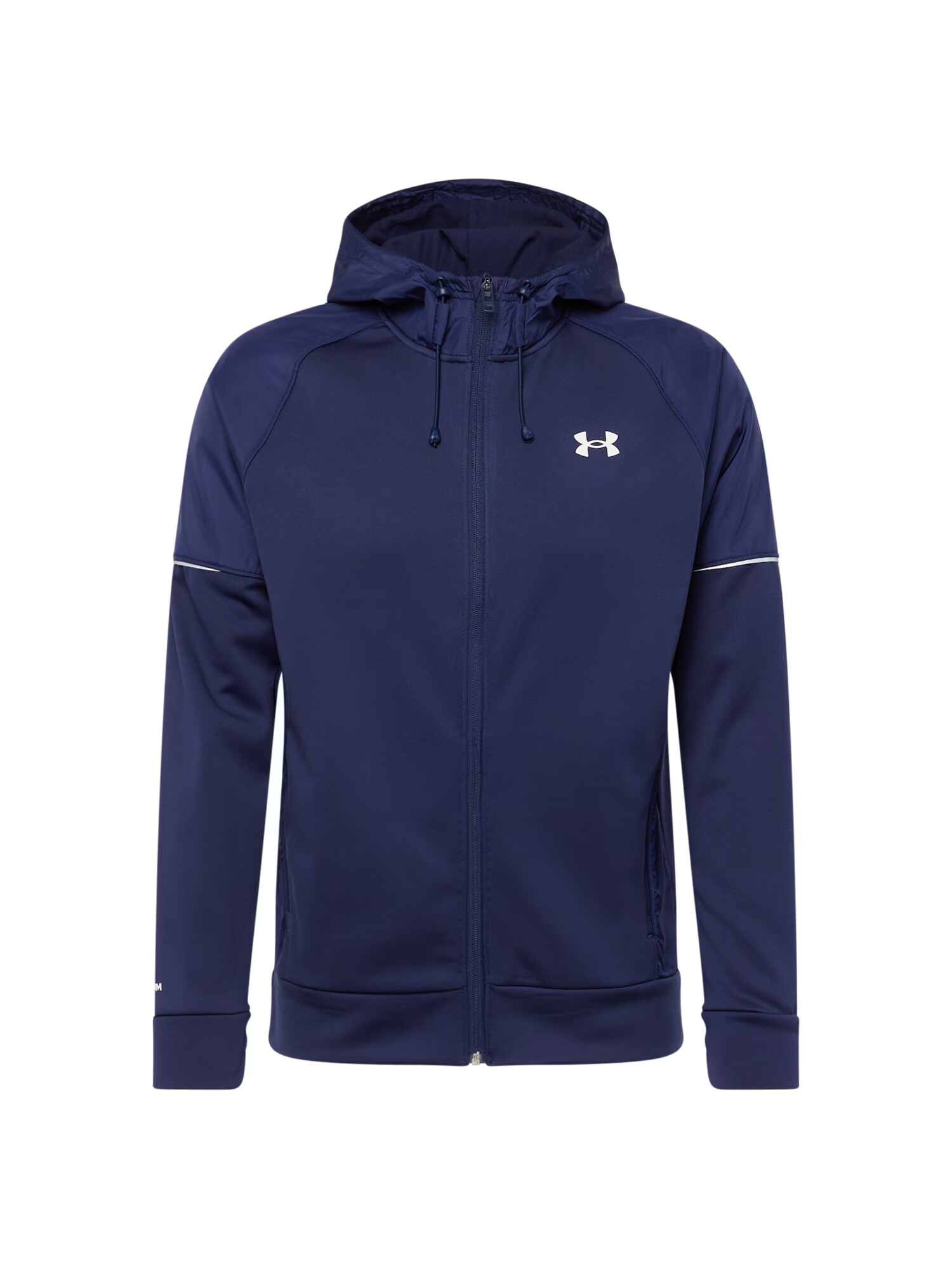 UNDER ARMOUR Športna jopa na zadrgo temno modra / bela - Pepit.si