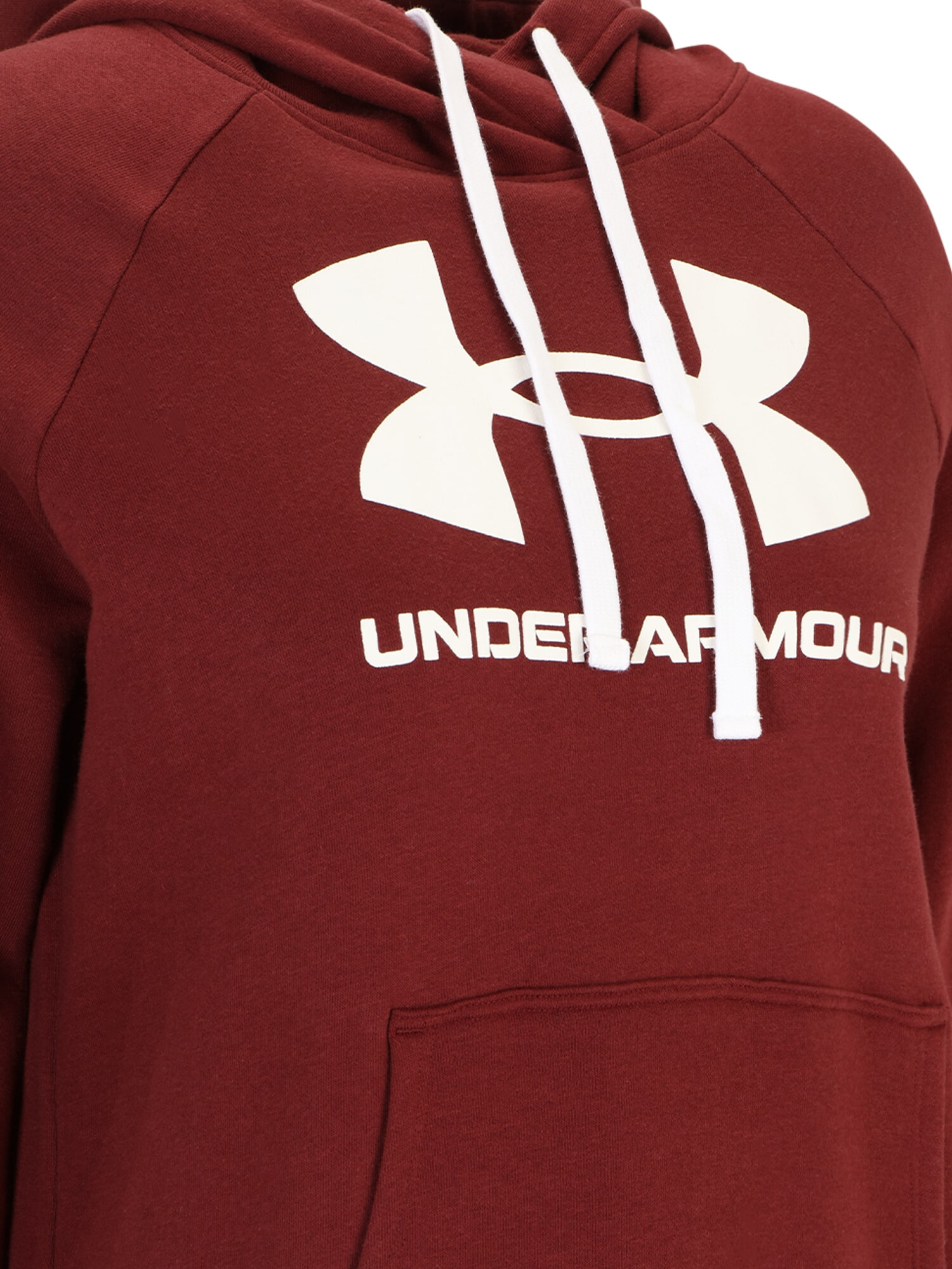 UNDER ARMOUR Športna majica bordo / bela - Pepit.si