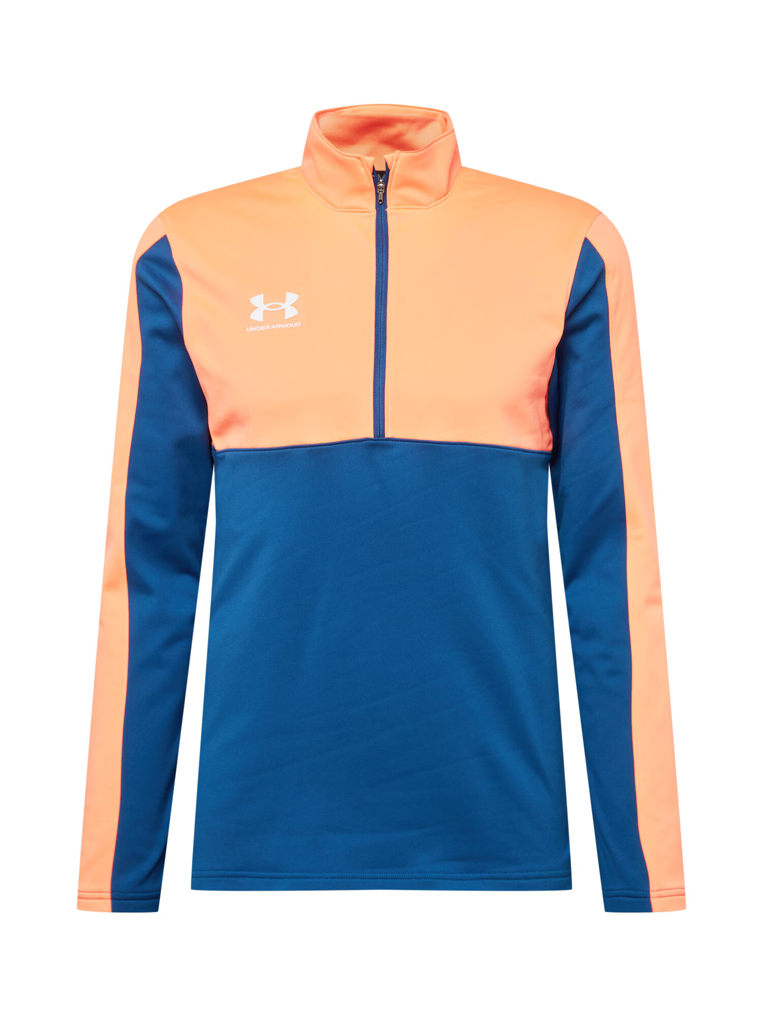 UNDER ARMOUR Funkcionalna majica 'Challenger' modra / oranžna / bela - Pepit.si