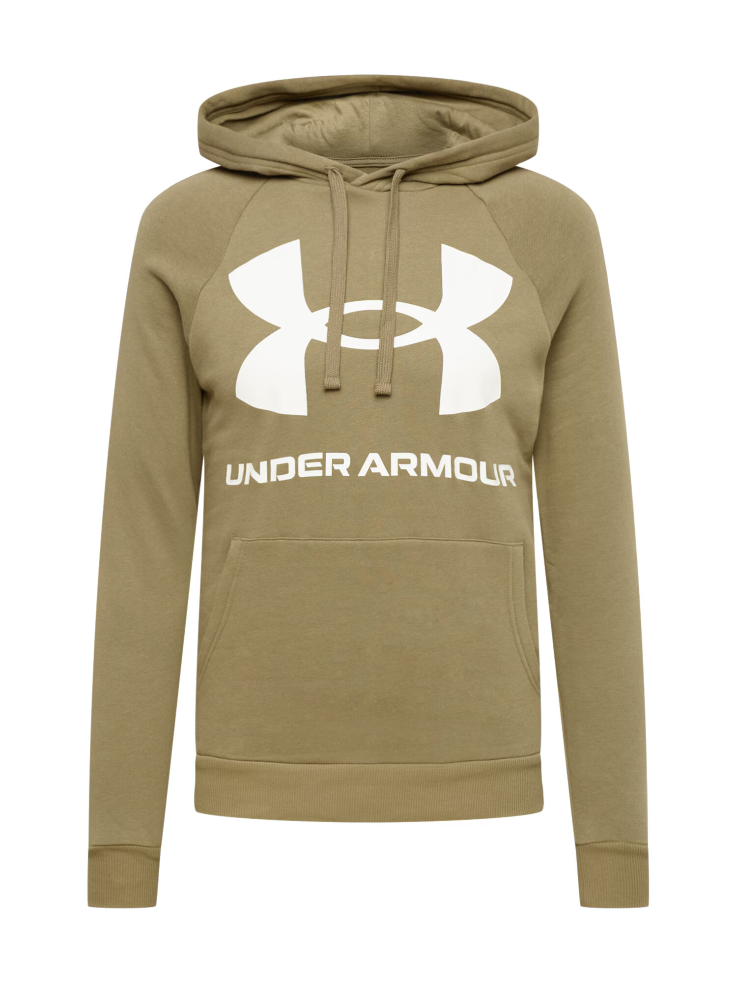 UNDER ARMOUR Športna majica oliva / bela - Pepit.si