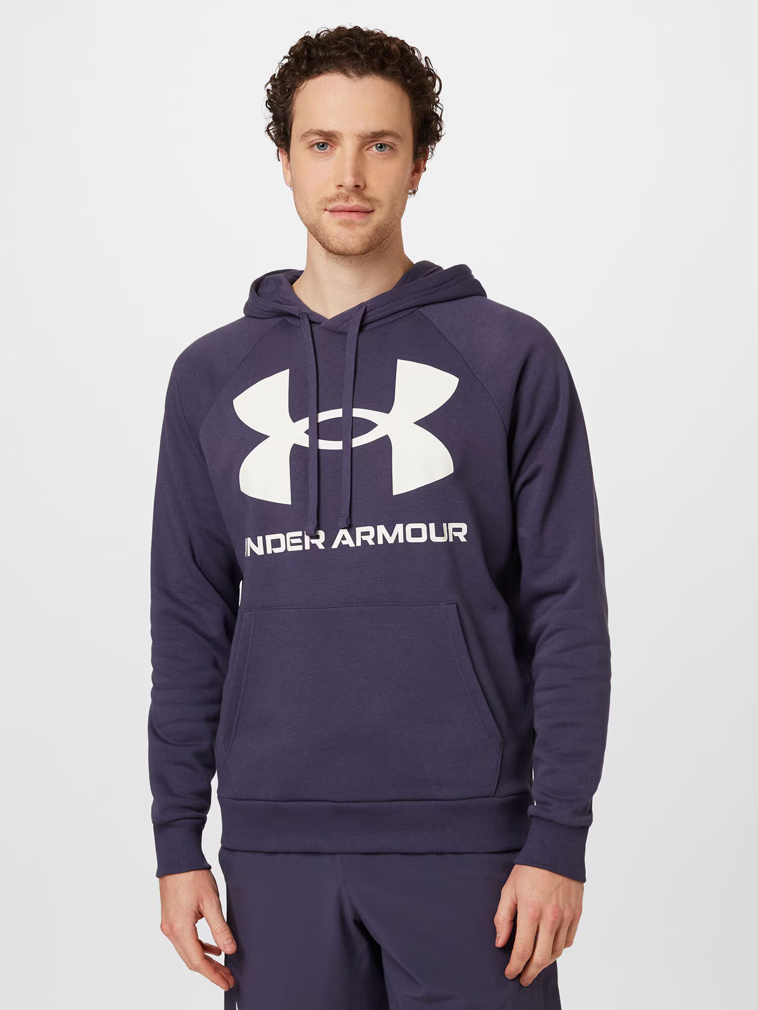 UNDER ARMOUR Športna majica 'Rival' marine / bela - Pepit.si