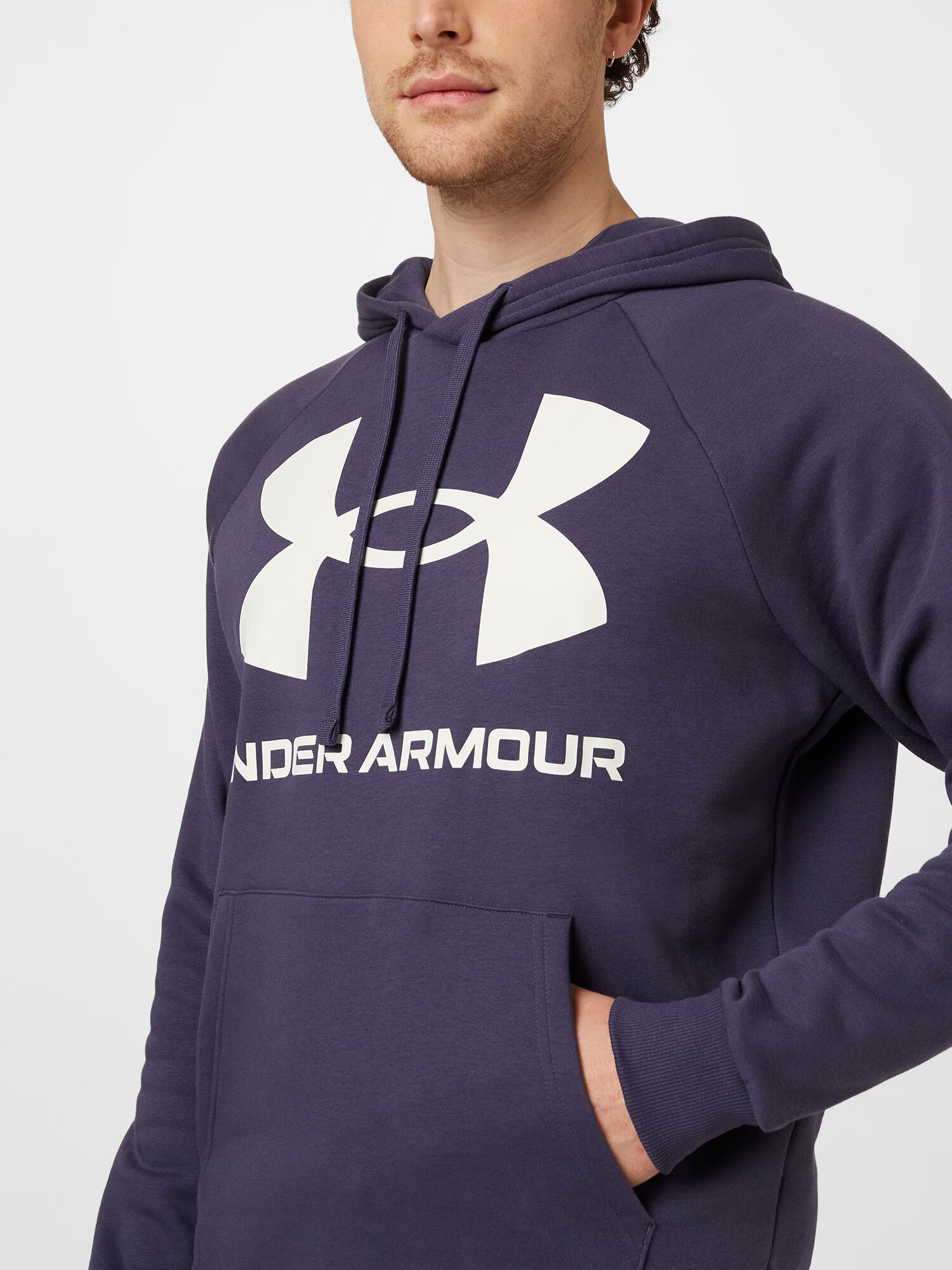 UNDER ARMOUR Športna majica 'Rival' marine / bela - Pepit.si