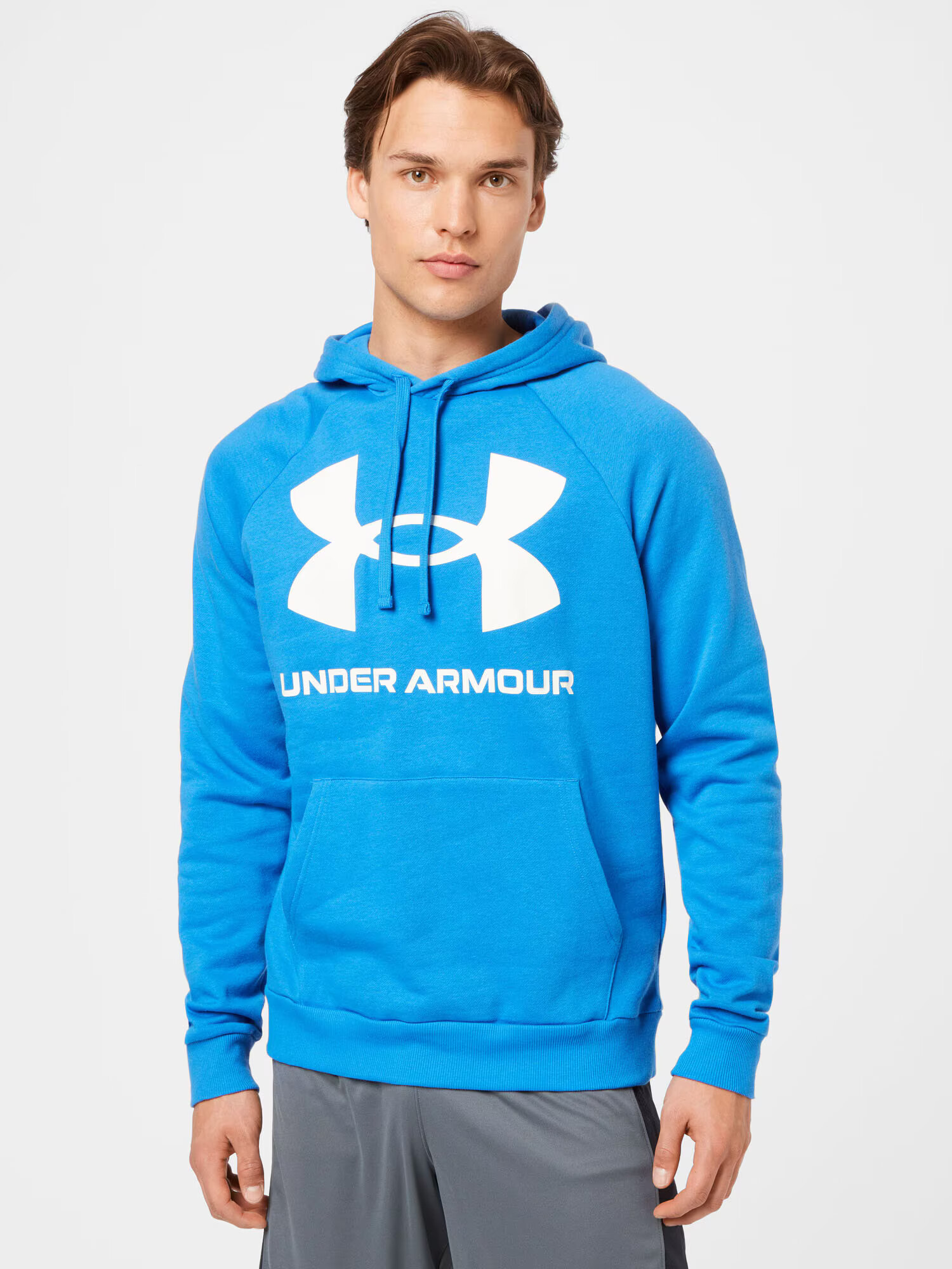 UNDER ARMOUR Športna majica 'Rival' modra / bela - Pepit.si