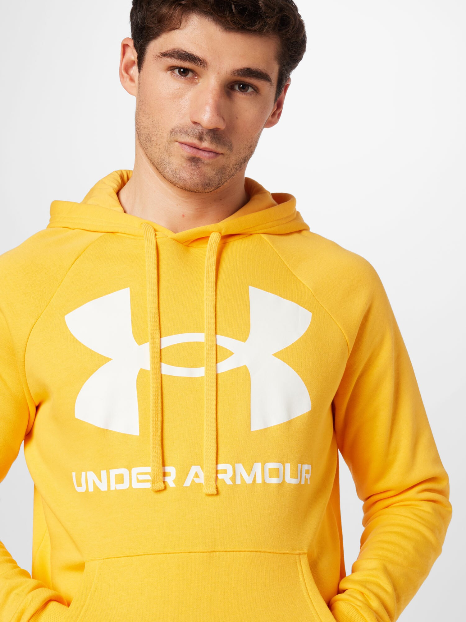 UNDER ARMOUR Športna majica 'Rival' rumena / bela - Pepit.si