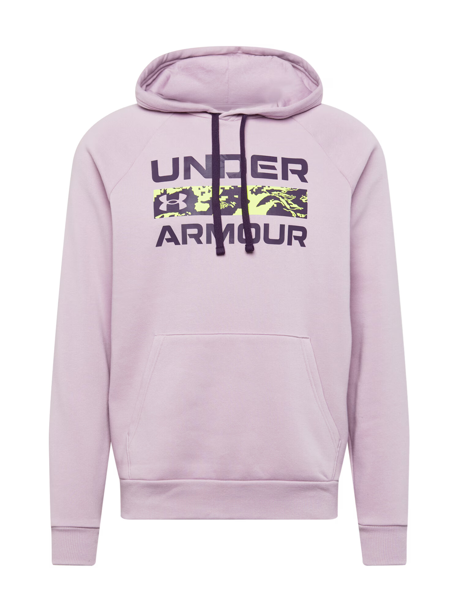 UNDER ARMOUR Športna majica 'RIVAL' svetlo roza / neonsko zelena / temno liila - Pepit.si