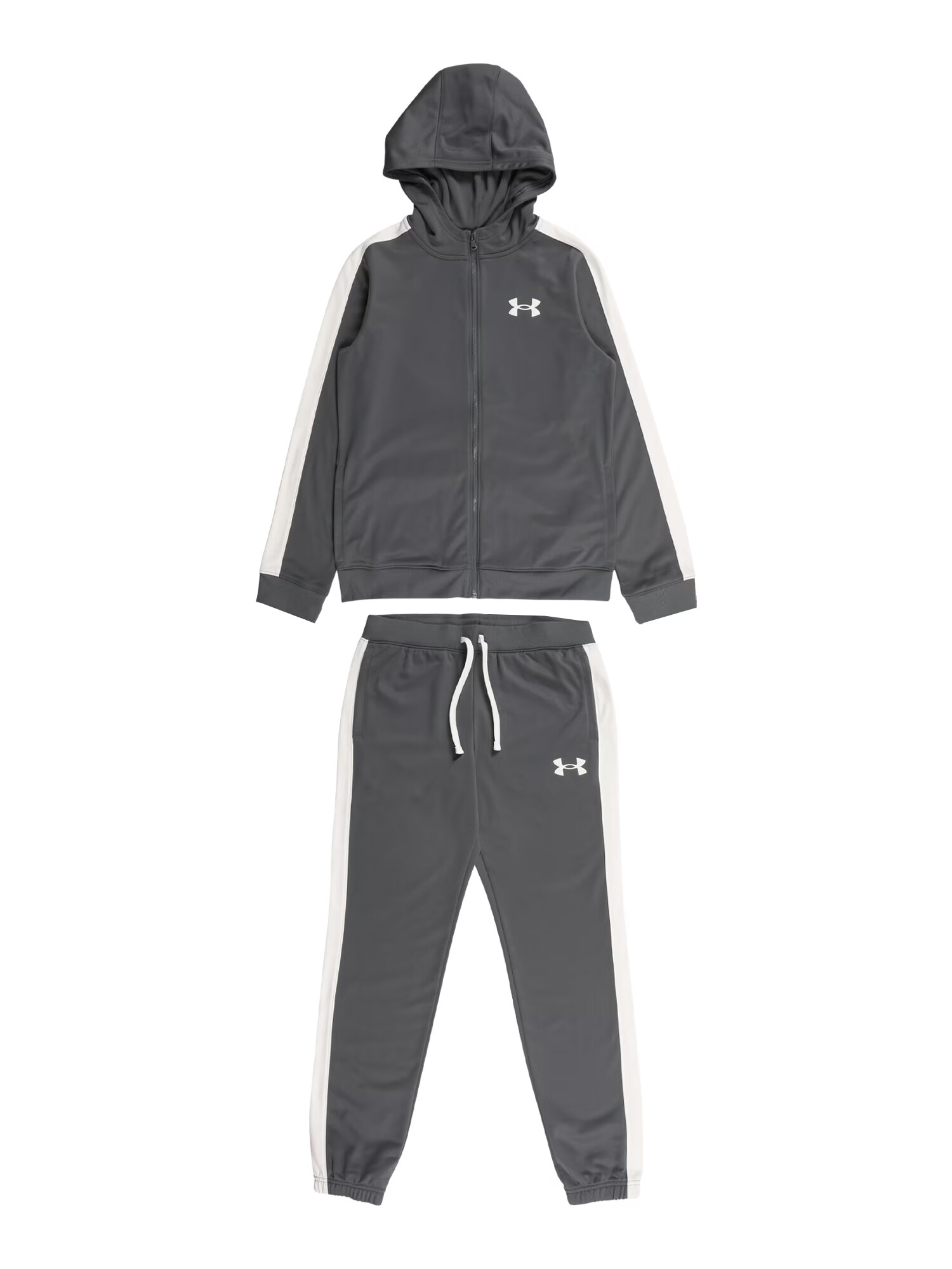 UNDER ARMOUR Športna trenirka temno siva / off-bela - Pepit.si