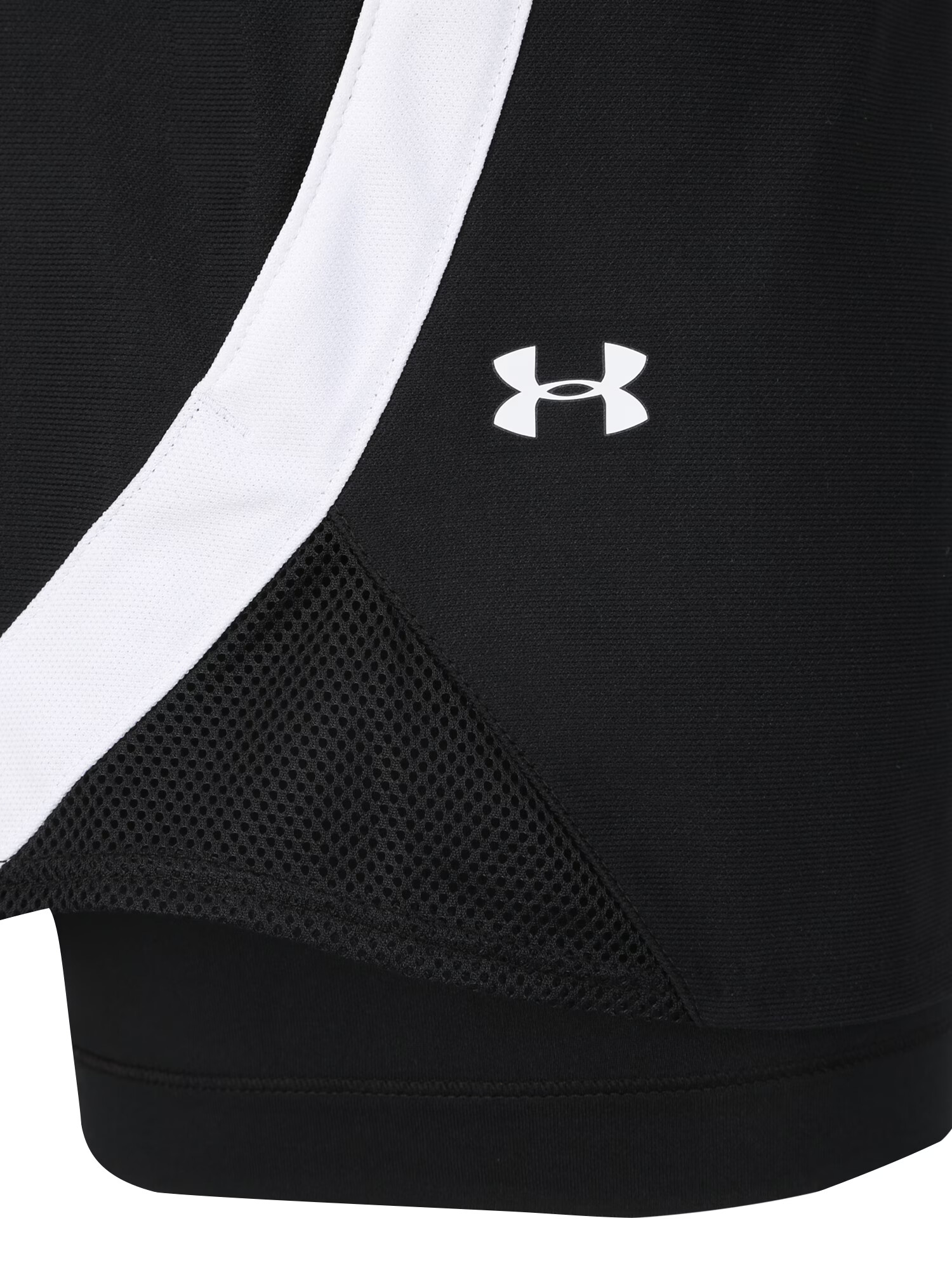 UNDER ARMOUR Športne hlače črna / bela - Pepit.si