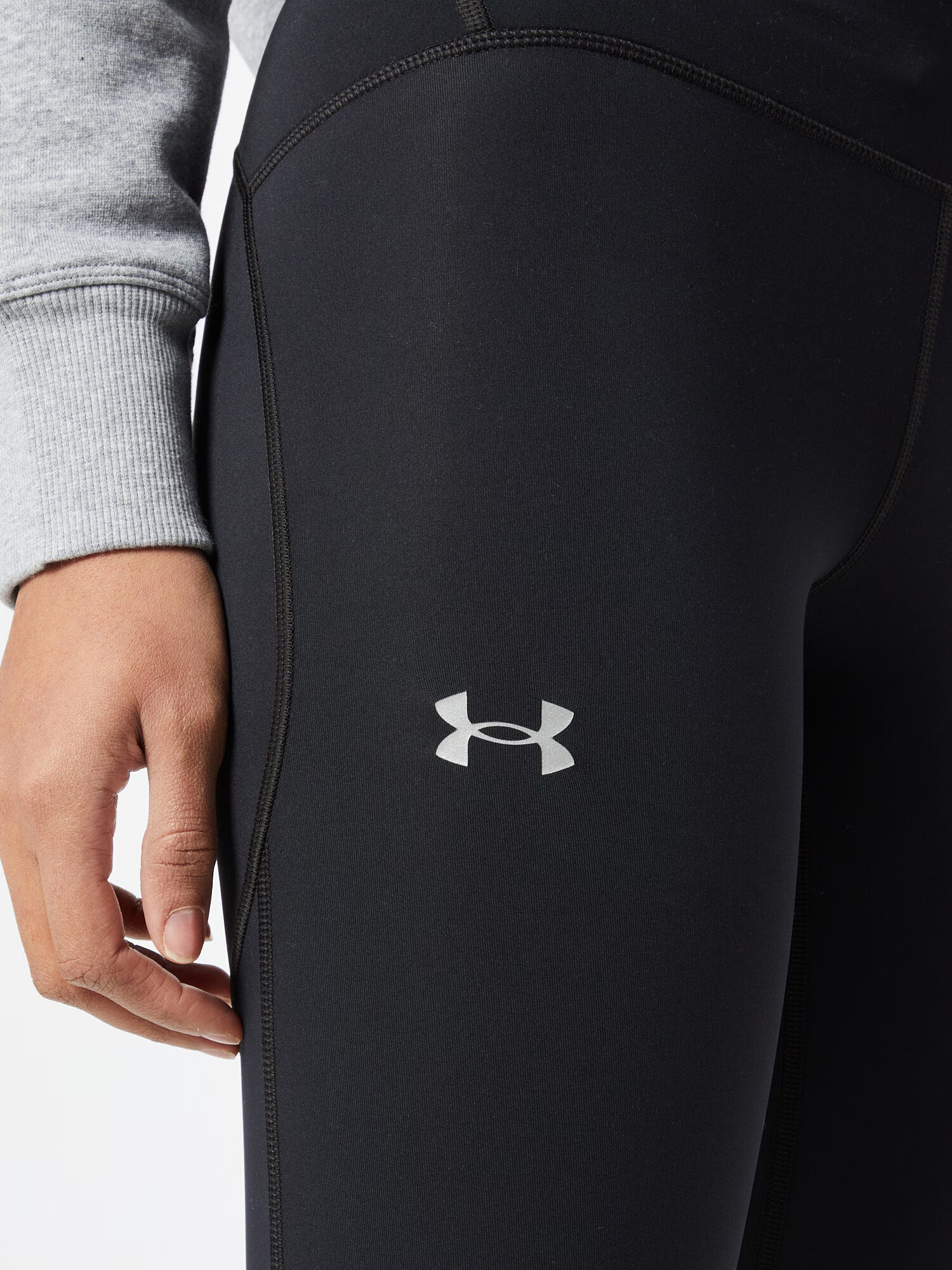 UNDER ARMOUR Športne hlače 'Fly Fast' črna / bela - Pepit.si