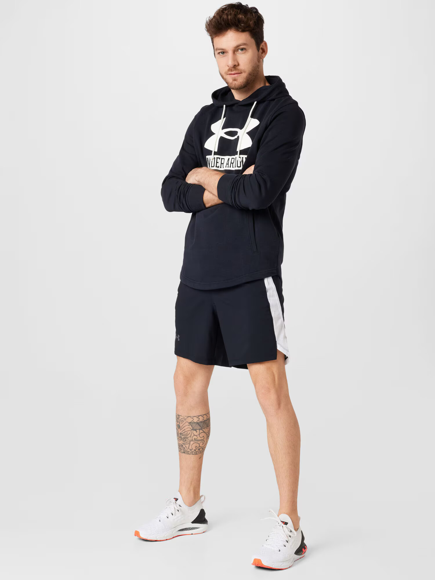 UNDER ARMOUR Športne hlače 'Launch' svetlo modra / črna / bela - Pepit.si