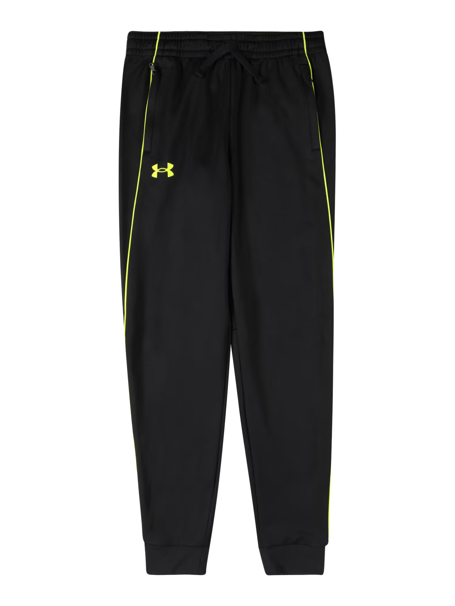 UNDER ARMOUR Športne hlače 'Pennant' črna / rumena - Pepit.si