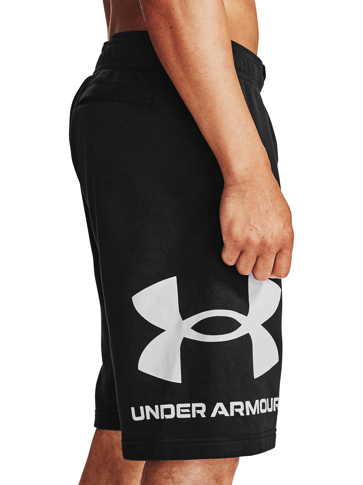 UNDER ARMOUR Športne hlače 'Rival' črna / bela - Pepit.si