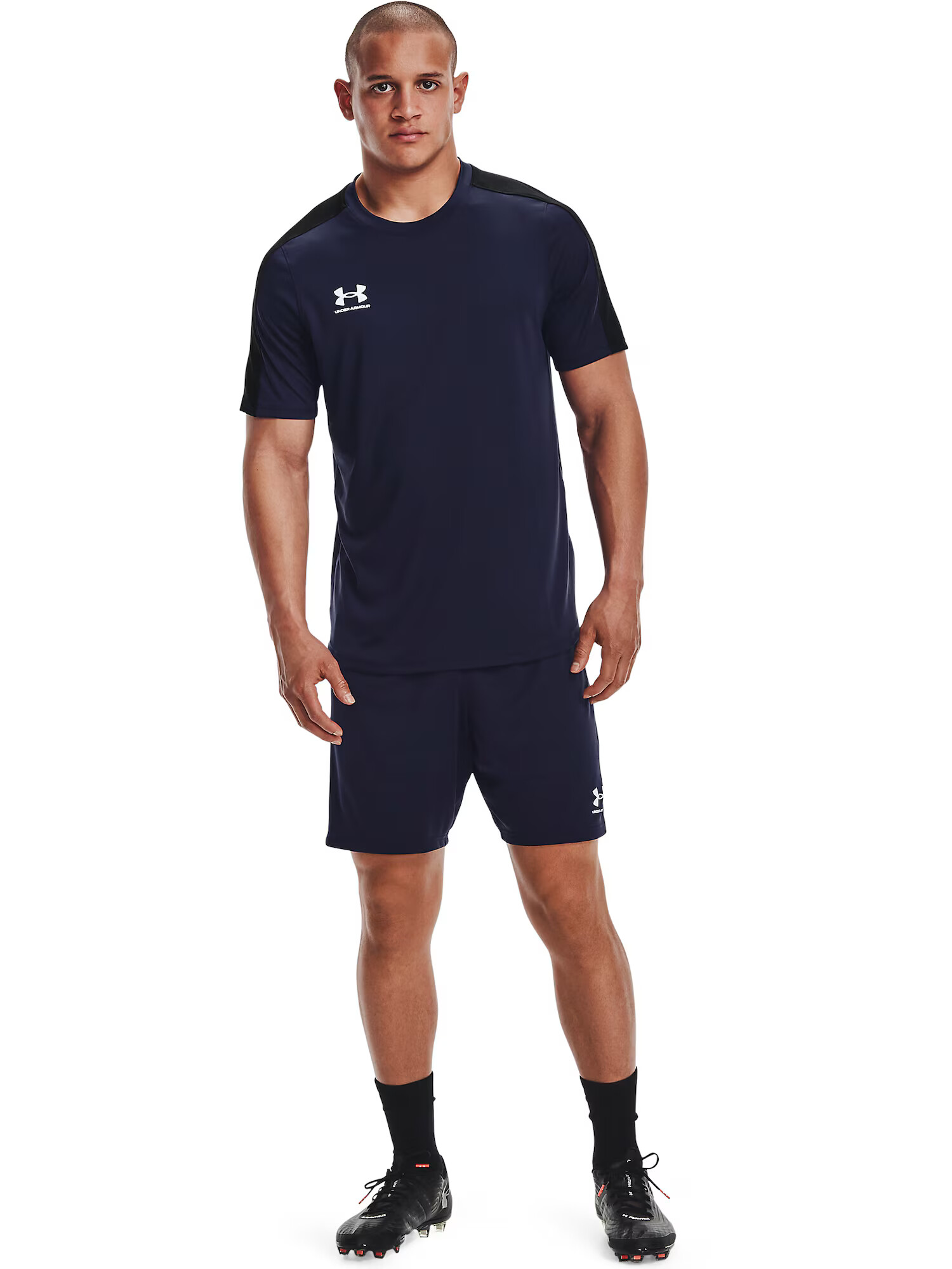 UNDER ARMOUR Športne hlače temno modra / bela - Pepit.si