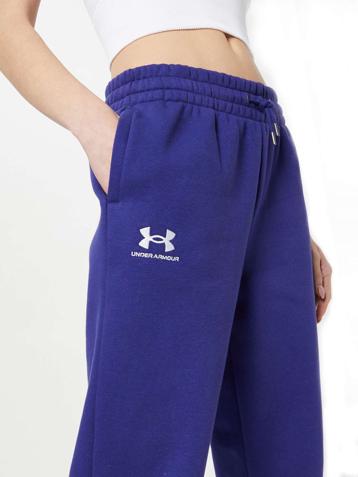 UNDER ARMOUR Športne hlače temno modra / bela - Pepit.si