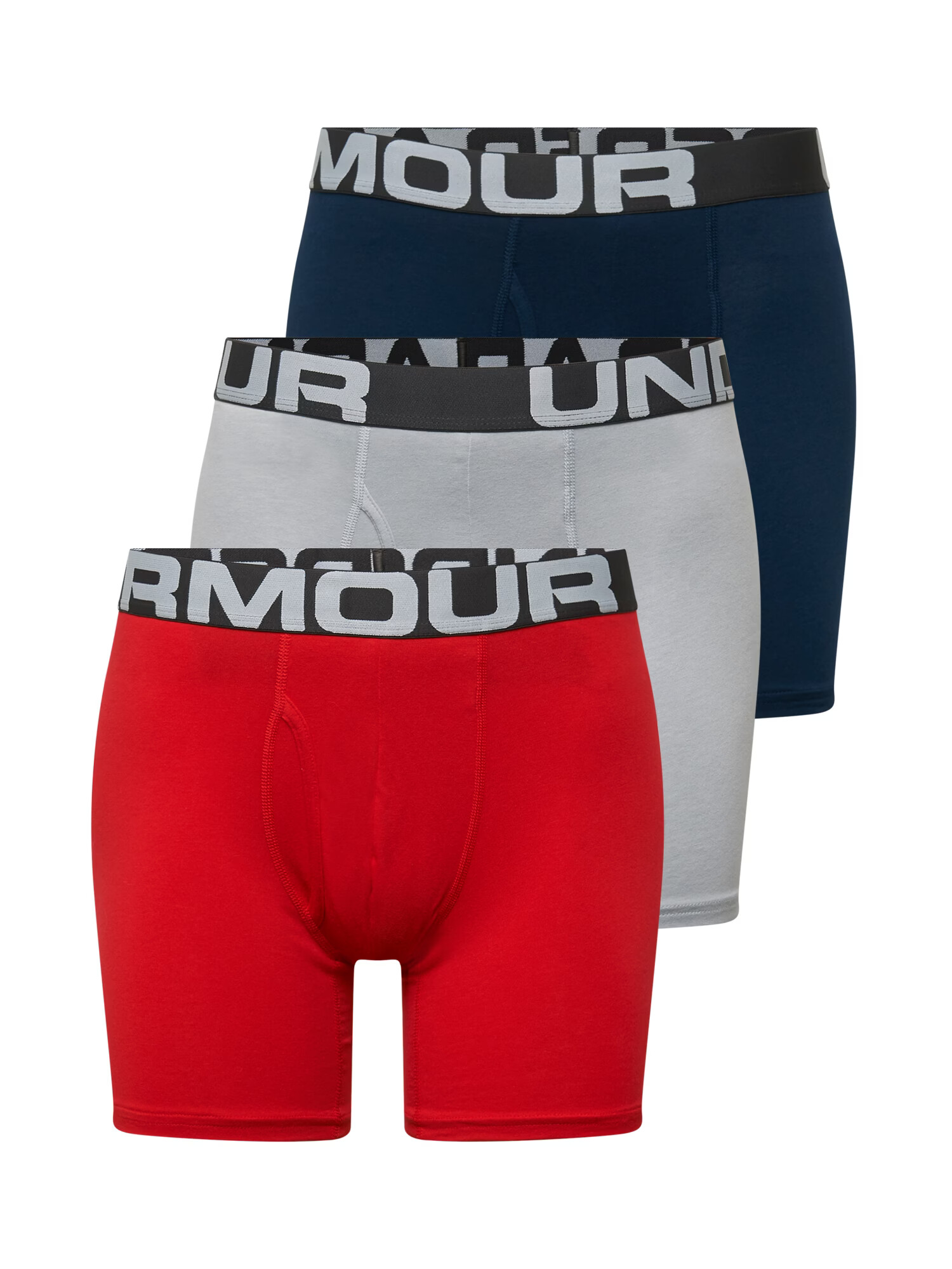 UNDER ARMOUR Športne spodnjice temno modra / siva / rdeča - Pepit.si