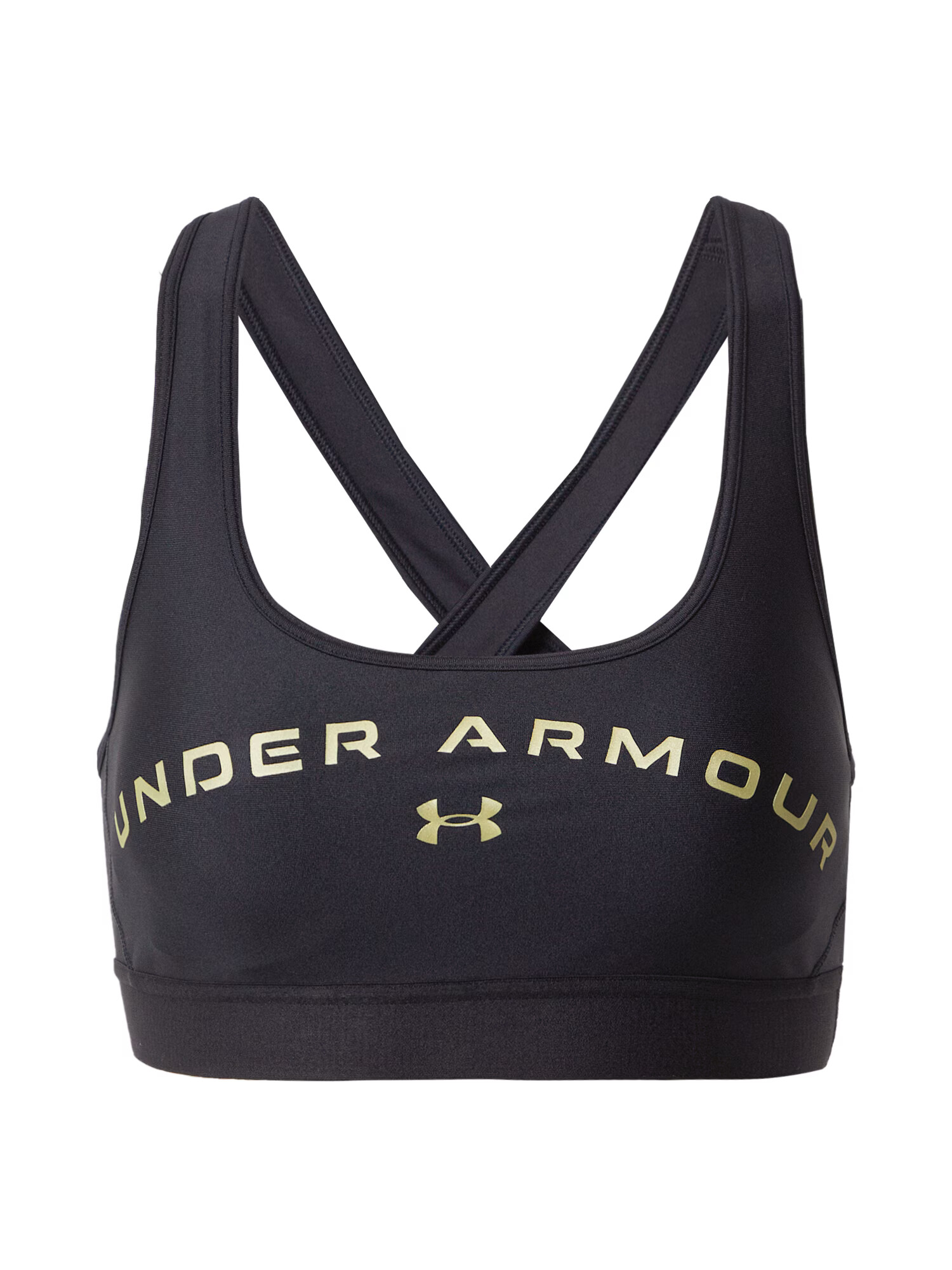 UNDER ARMOUR Športni nederček črna / zlato-rumena - Pepit.si