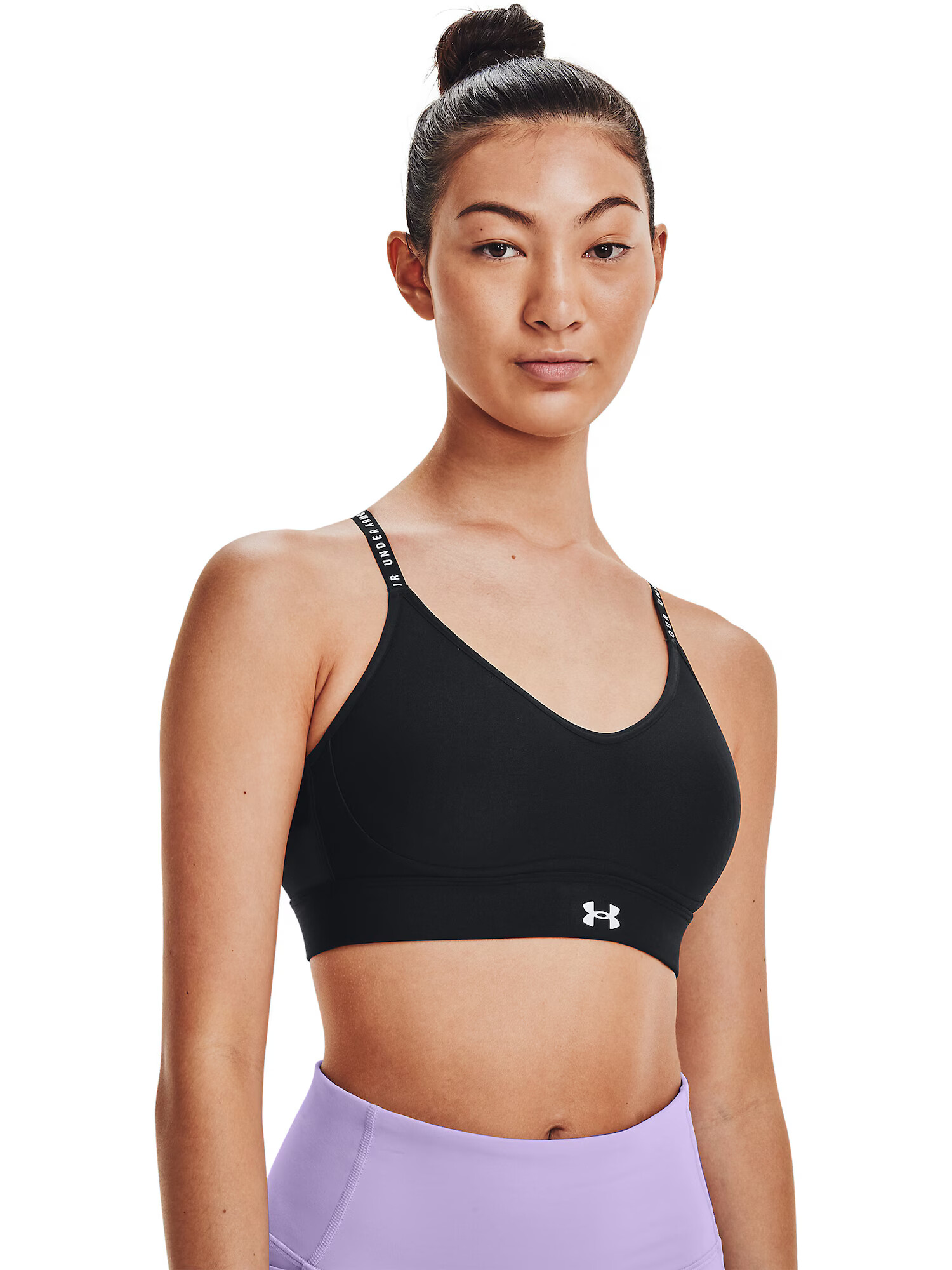 UNDER ARMOUR Športni nederček 'Infinity' črna / bela - Pepit.si