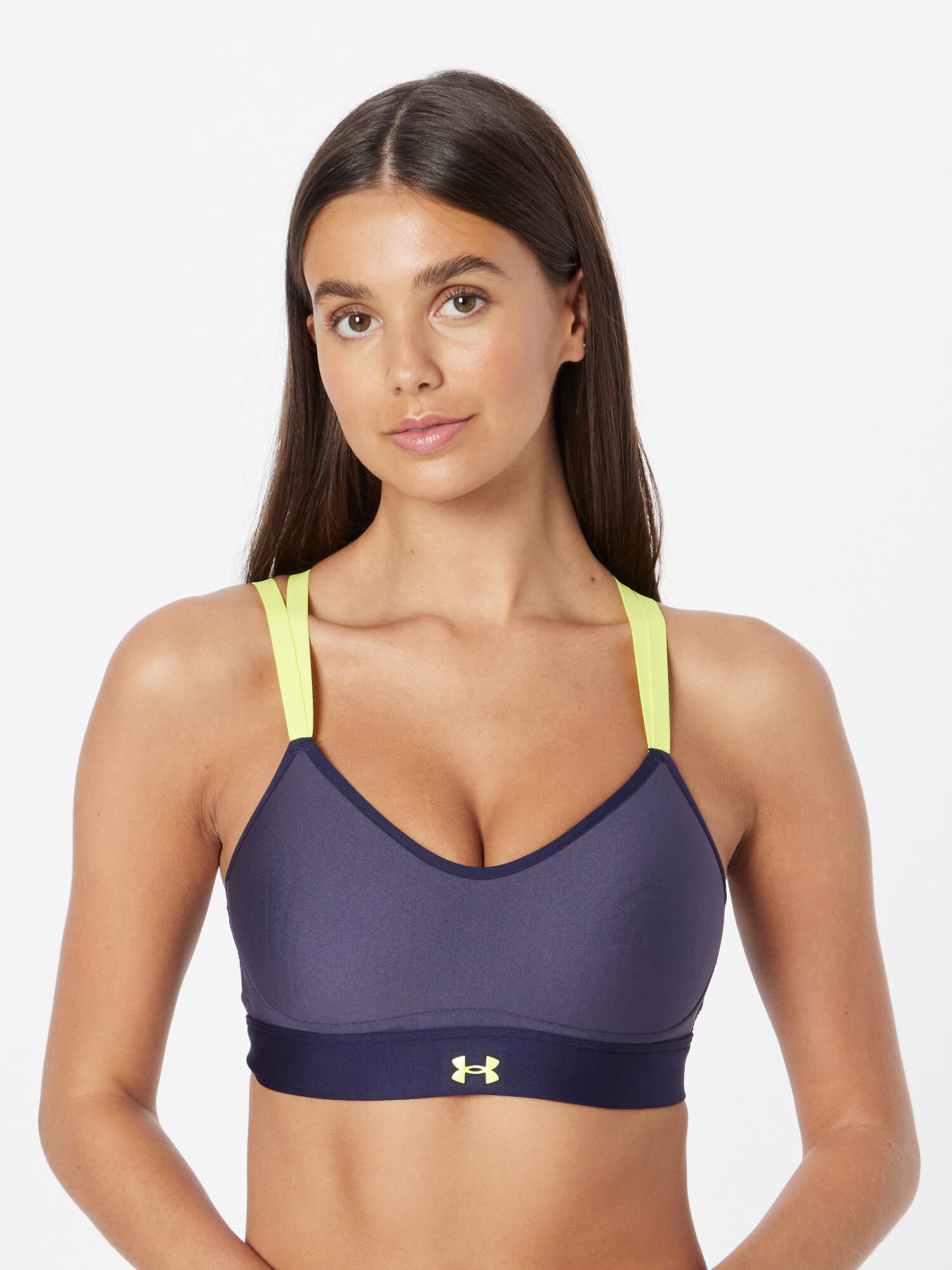 UNDER ARMOUR Športni nederček 'Infinity' neonsko rumena / temno siva - Pepit.si