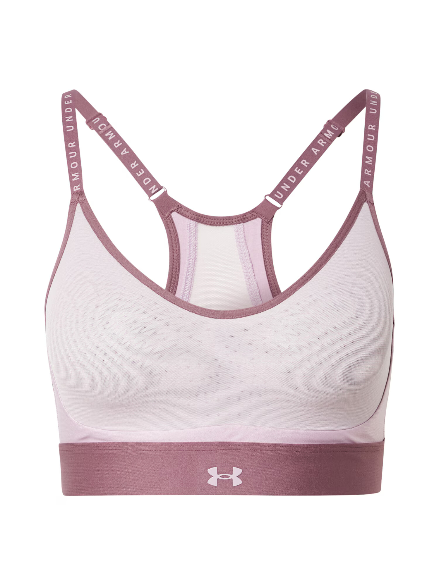 UNDER ARMOUR Športni nederček 'Infinity' sivka / pastelno lila / bela - Pepit.si