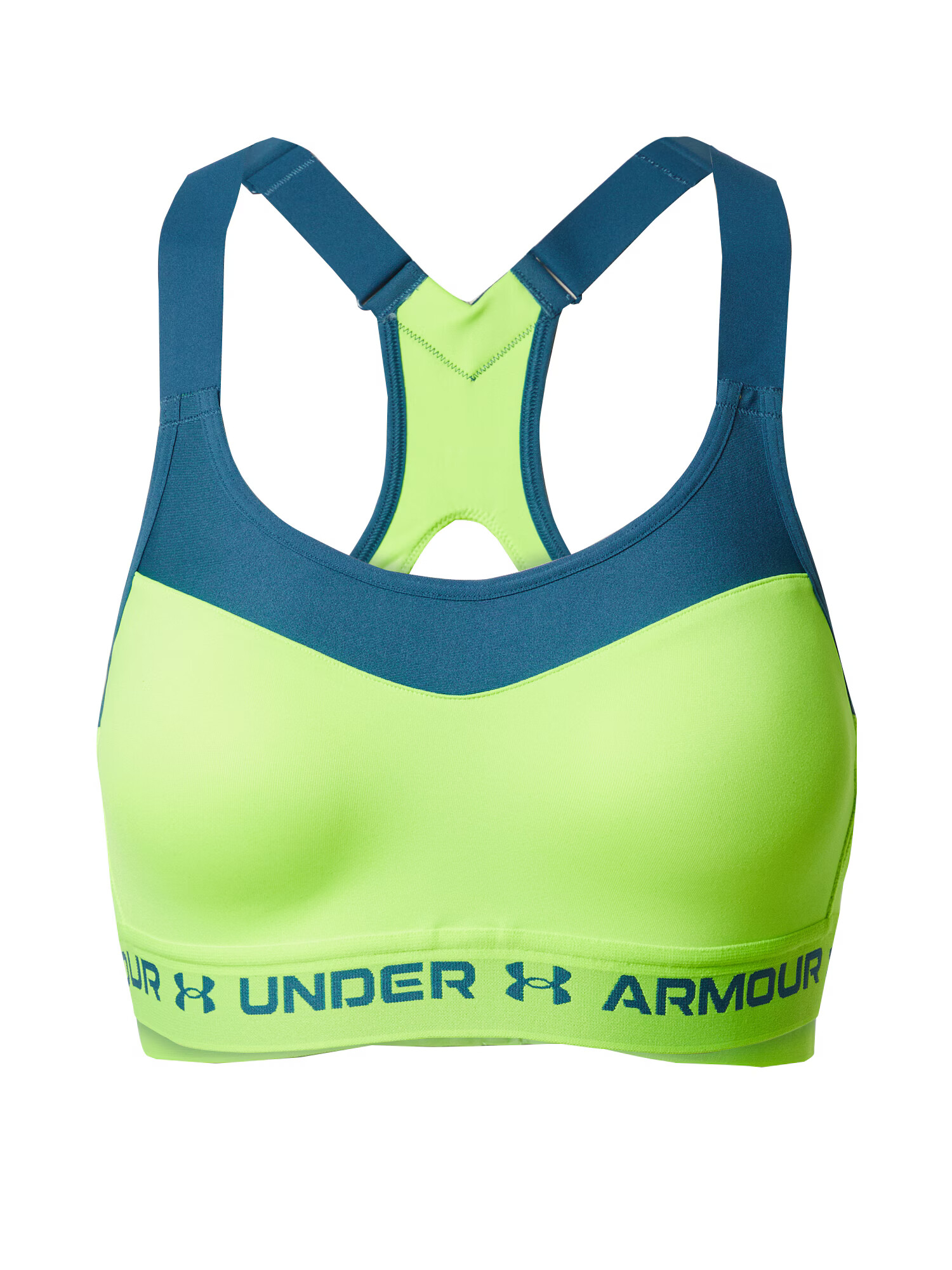 UNDER ARMOUR Športni nederček nebeško modra / svetlo zelena - Pepit.si