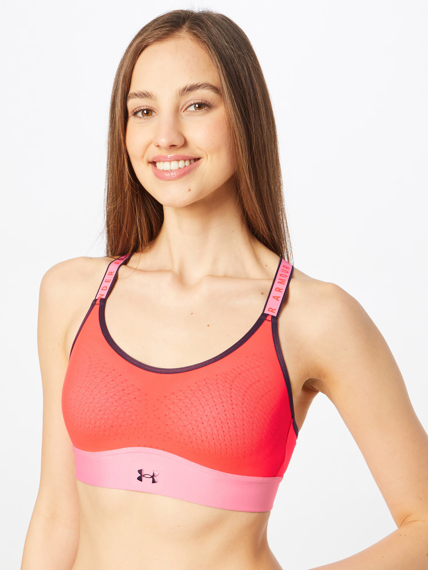 UNDER ARMOUR Športni nederček korala / pastelno roza - Pepit.si